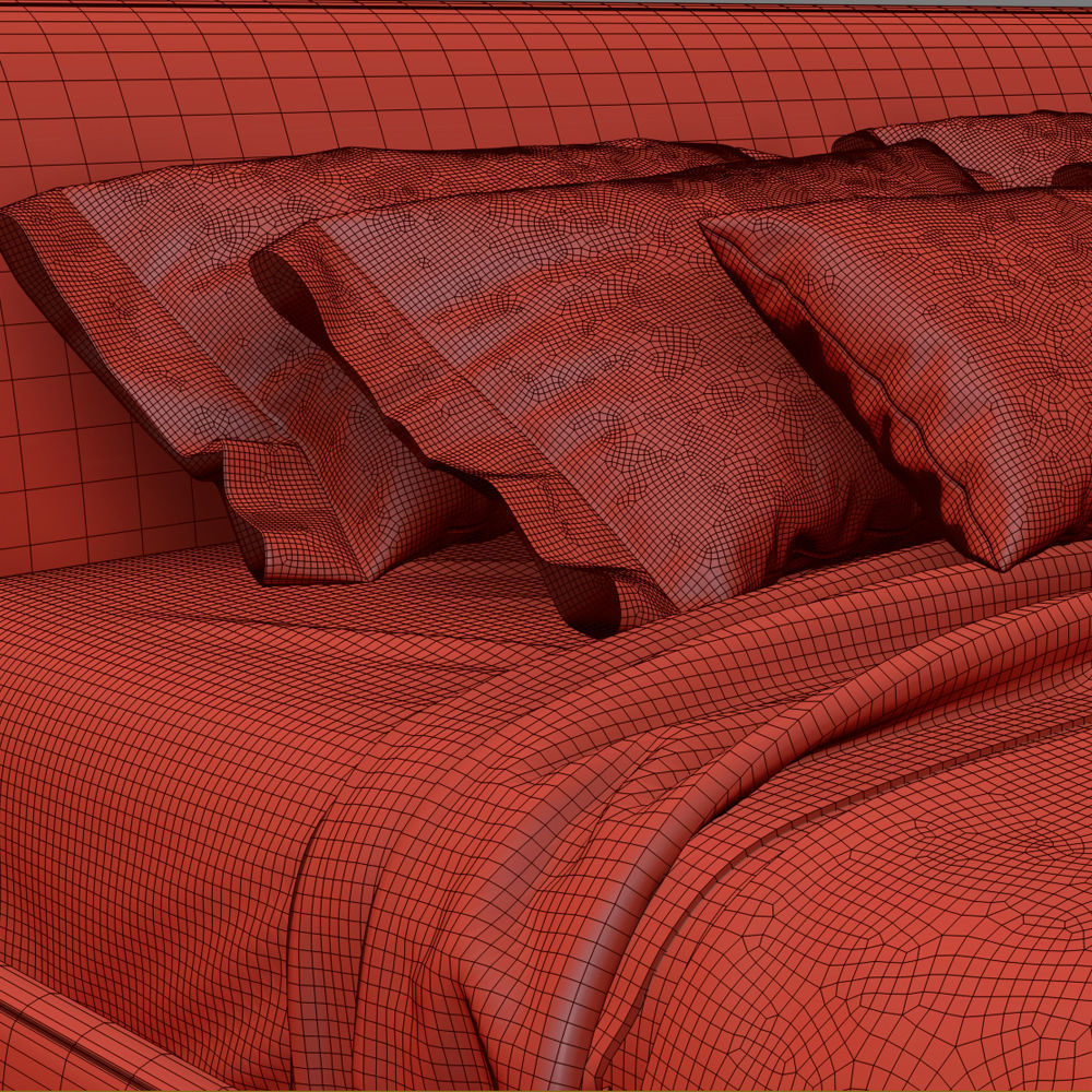 Bed Alberta Gibson 3D model_5