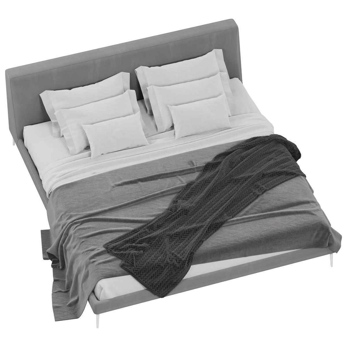 Bed Alberta Gibson 3D model_2