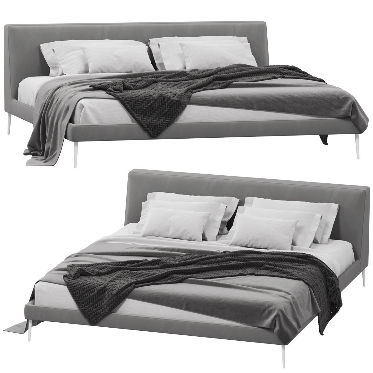 Bed Alberta Gibson 3D model_1