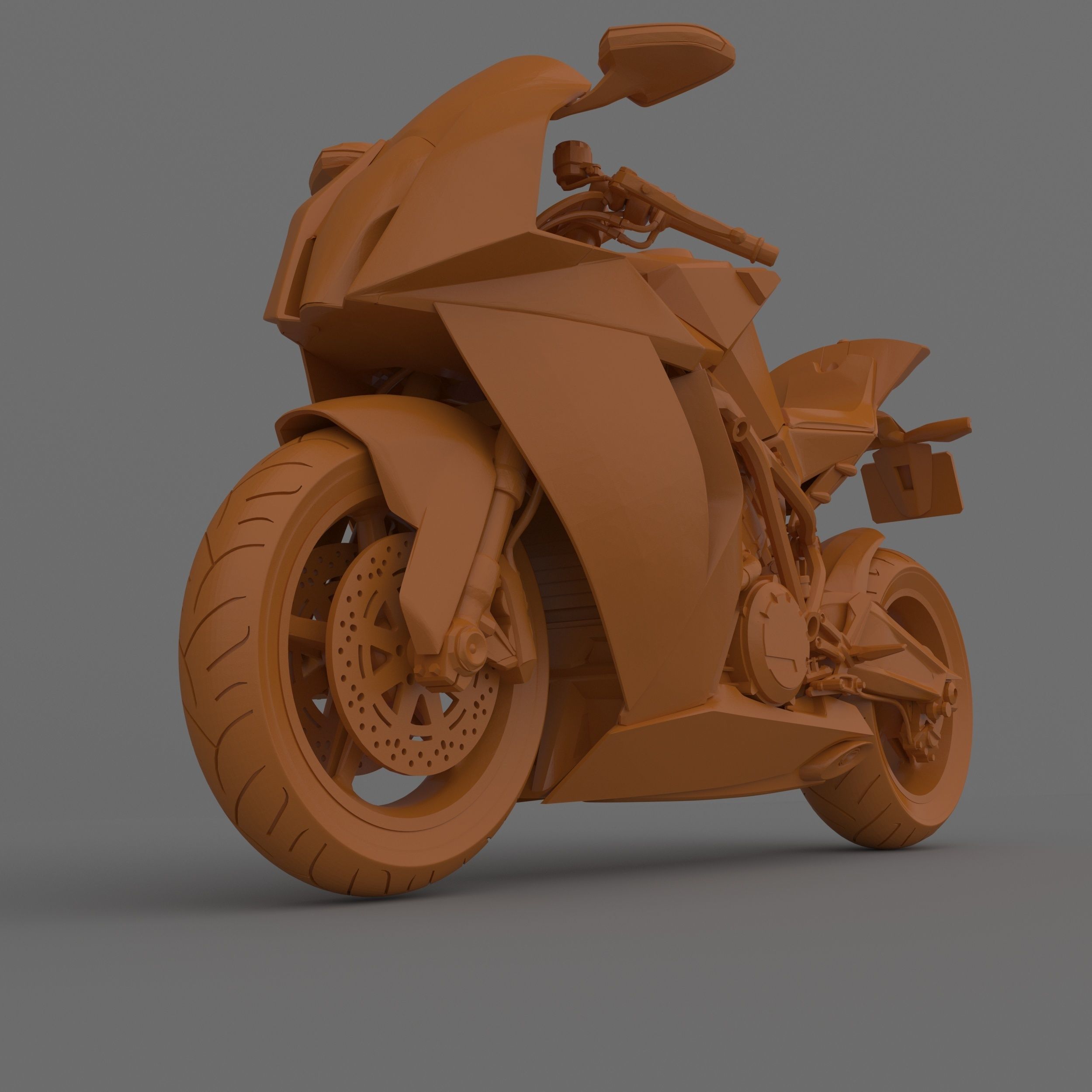 KTM 1190 RC8 2011-2015 Motorcycle 3D Printable Model 3D print model_8