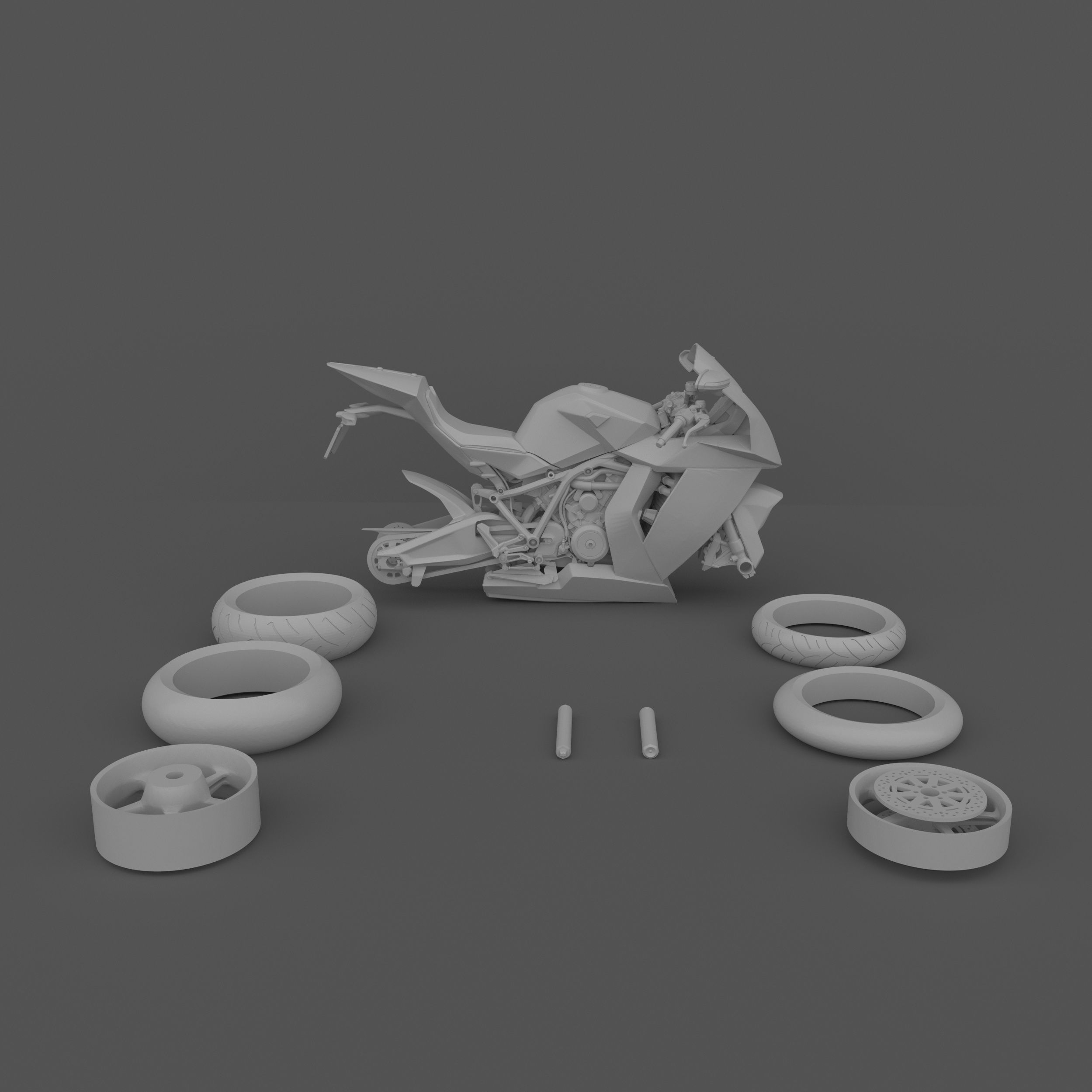 KTM 1190 RC8 2011-2015 Motorcycle 3D Printable Model 3D print model_7