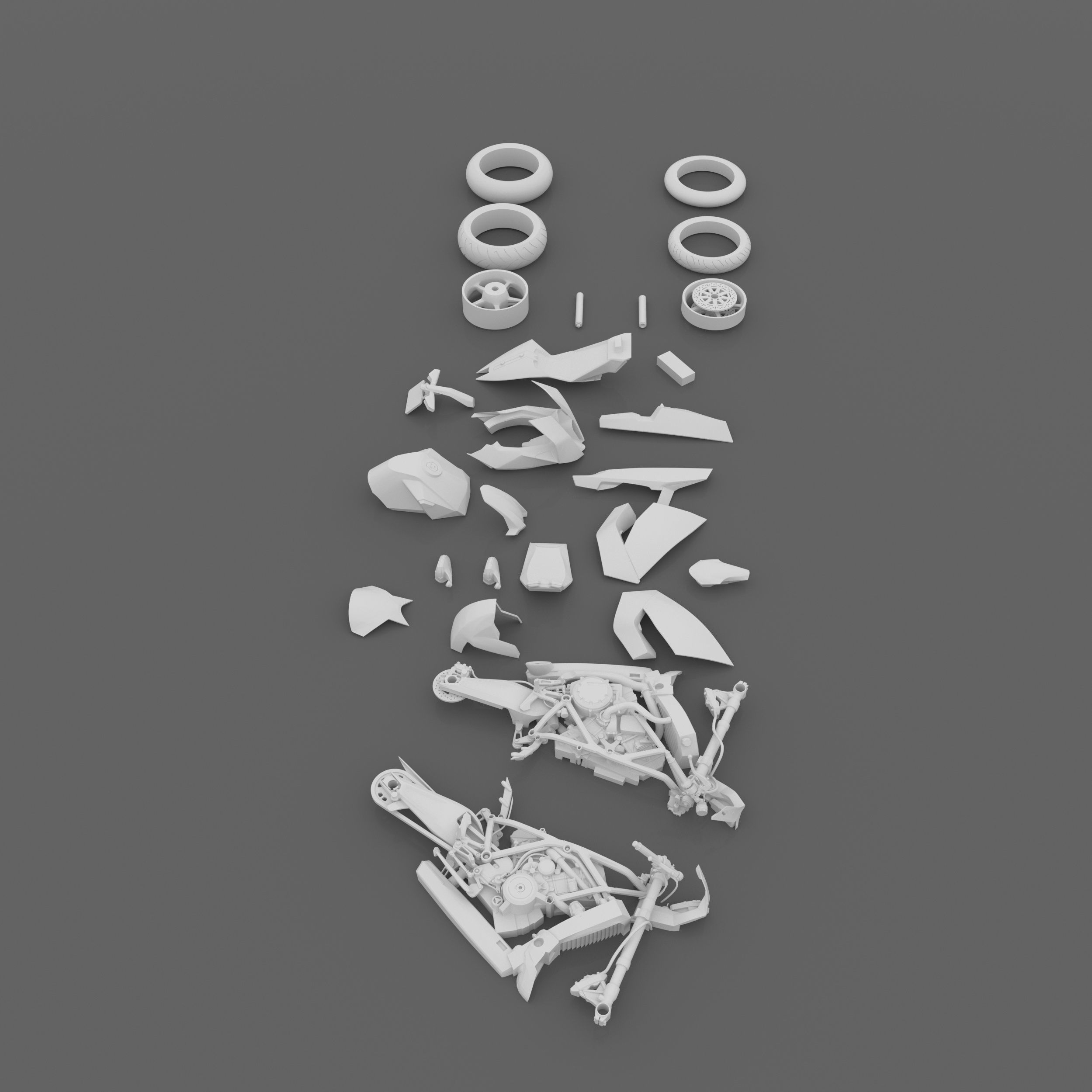 KTM 1190 RC8 2011-2015 Motorcycle 3D Printable Model 3D print model_11