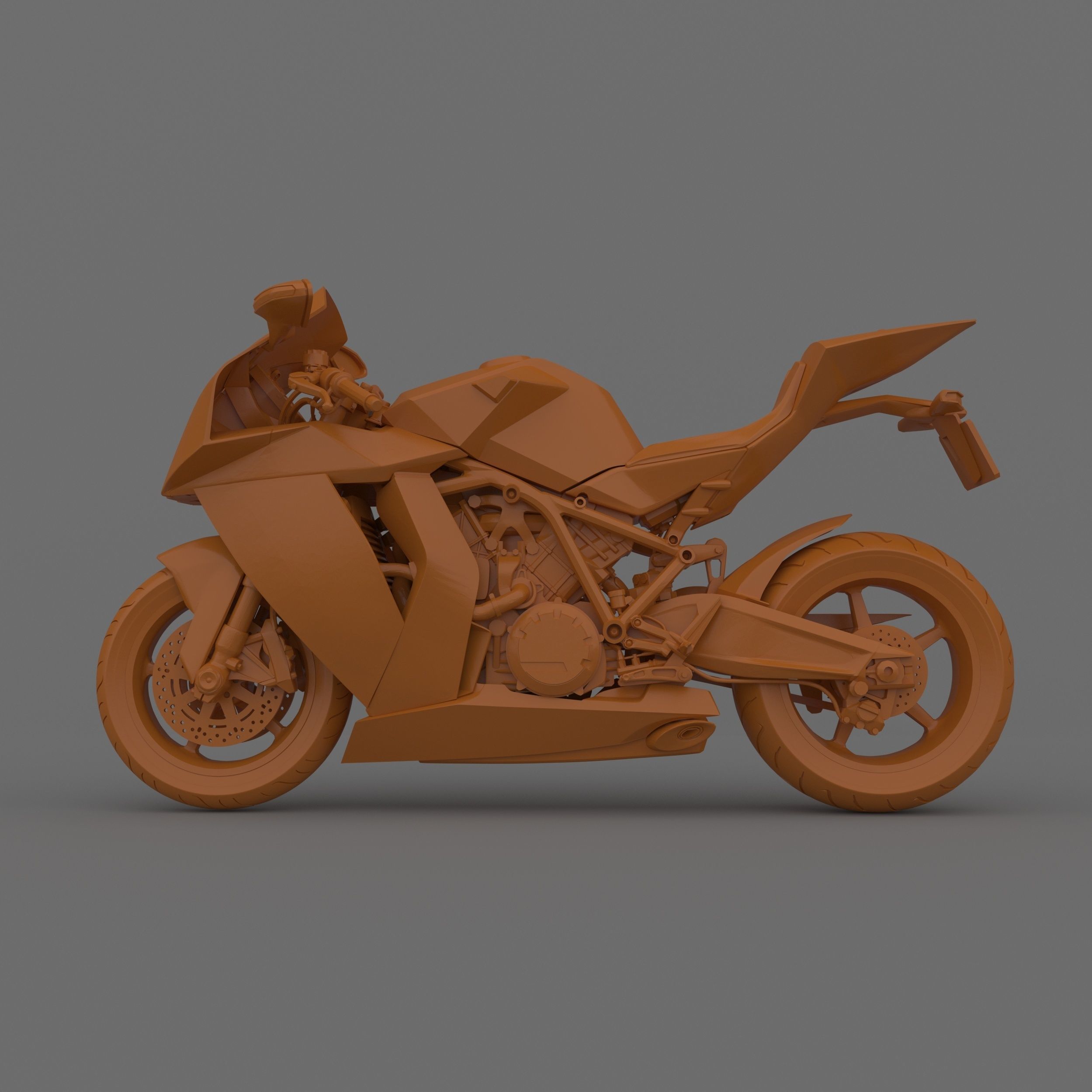 KTM 1190 RC8 2011-2015 Motorcycle 3D Printable Model 3D print model_6