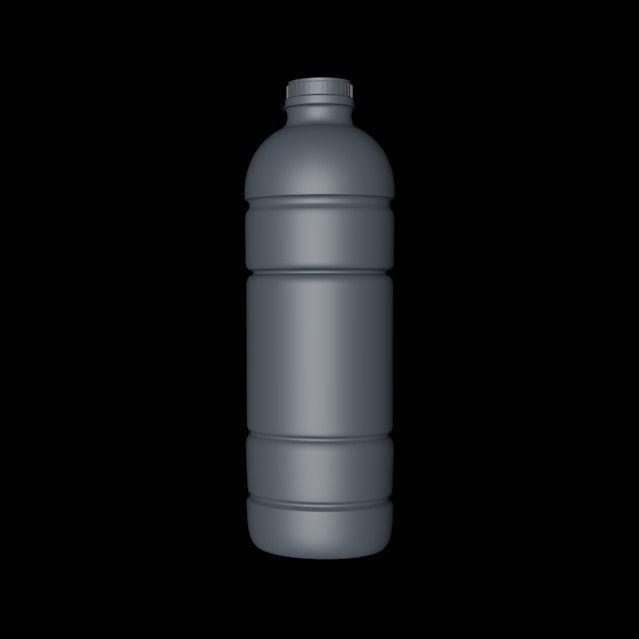 Plastic Bottle A 3D model_1