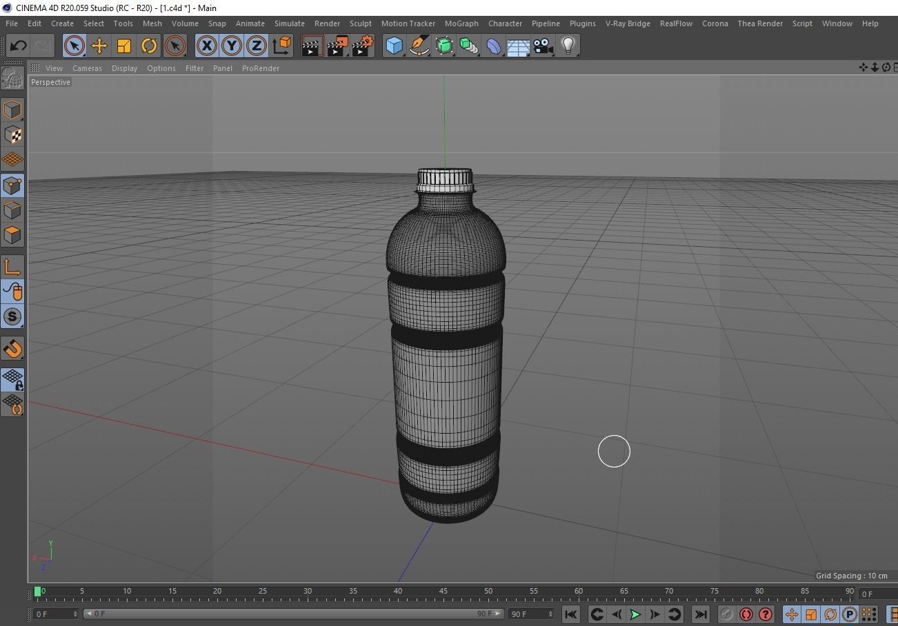 Plastic Bottle A 3D model_2