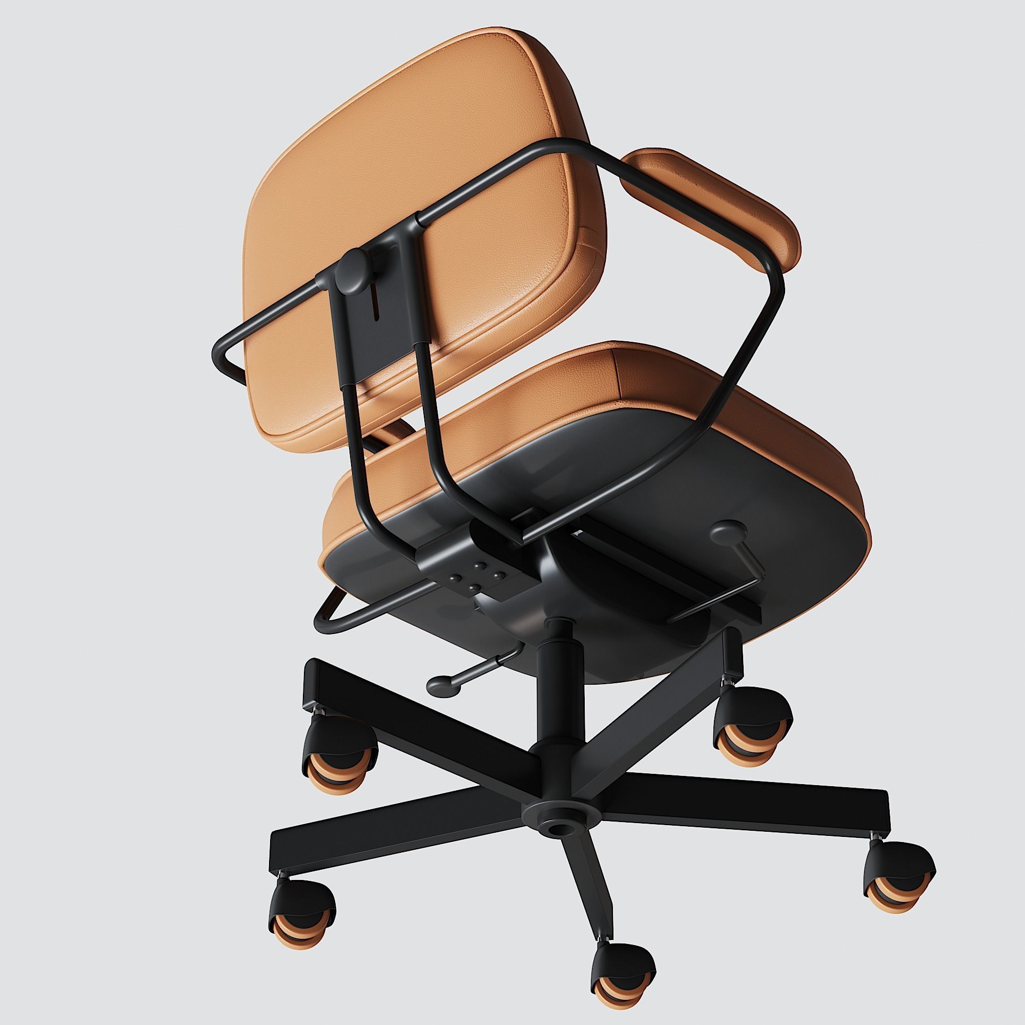 Workplace set with decor  Sk 1 3D model_28