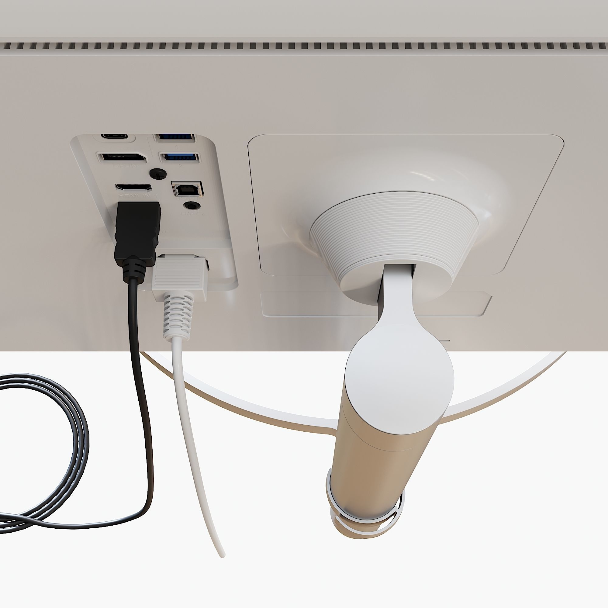 Workplace set with decor  Sk 1 3D model_13