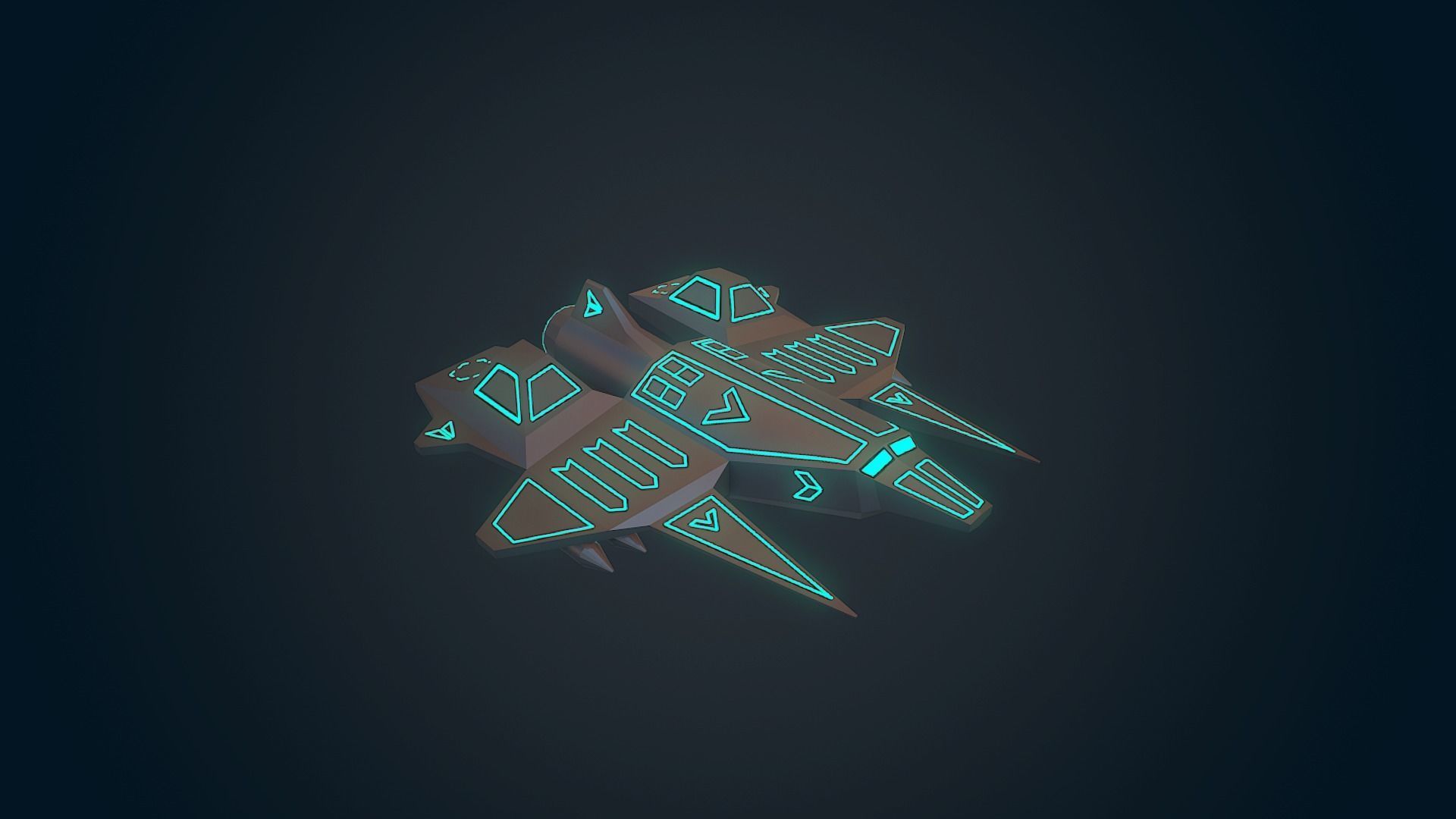 SCI FI FUTURISTIC CITY Package Low-Poly Low-poly 3D model_21