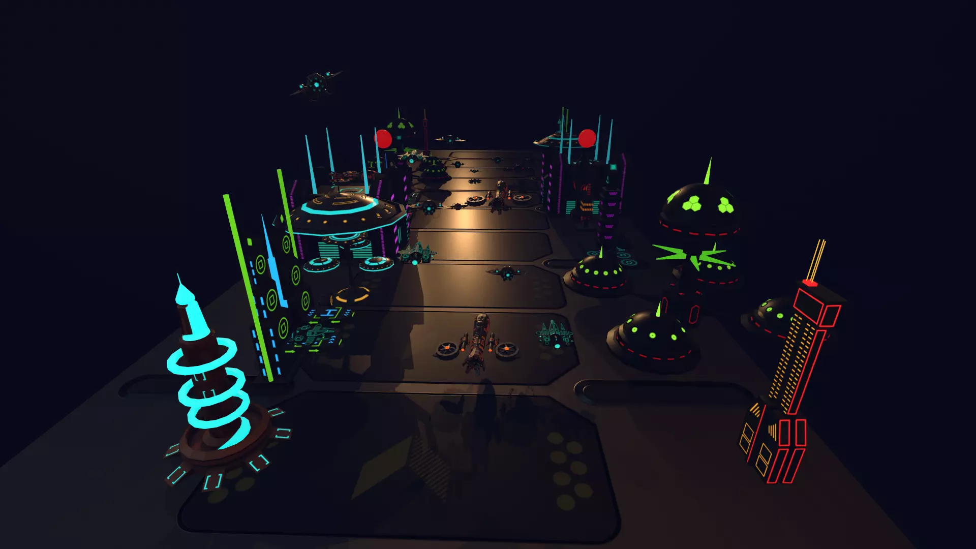 SCI FI FUTURISTIC CITY Package Low-Poly Low-poly 3D model_0