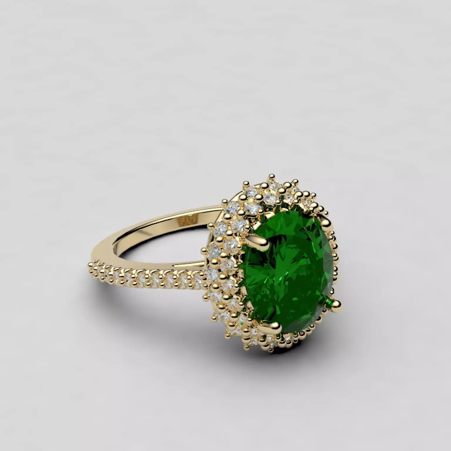 Anillo Solitario Elegante    Elegant Solitaire Ring 3D model_0