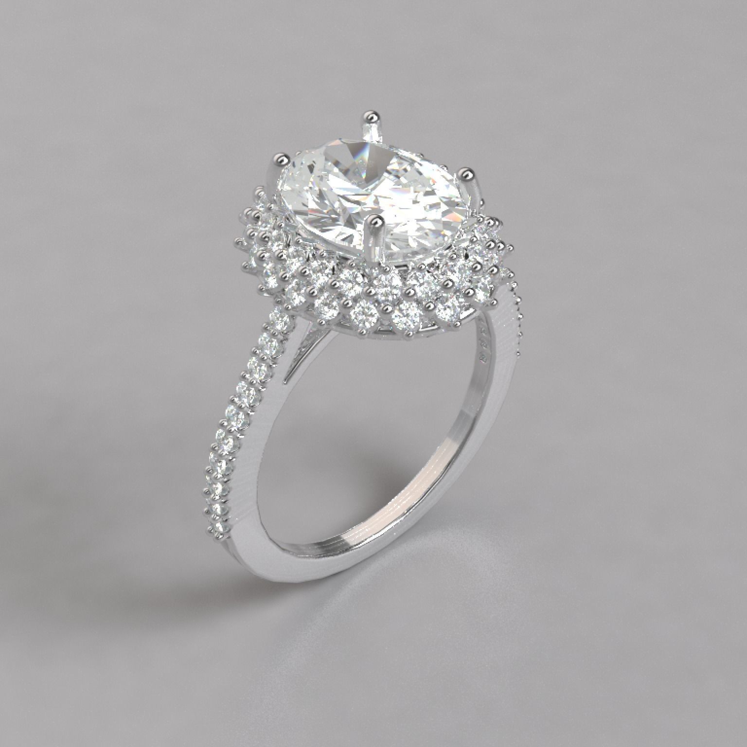 Anillo Solitario Elegante    Elegant Solitaire Ring 3D model_2