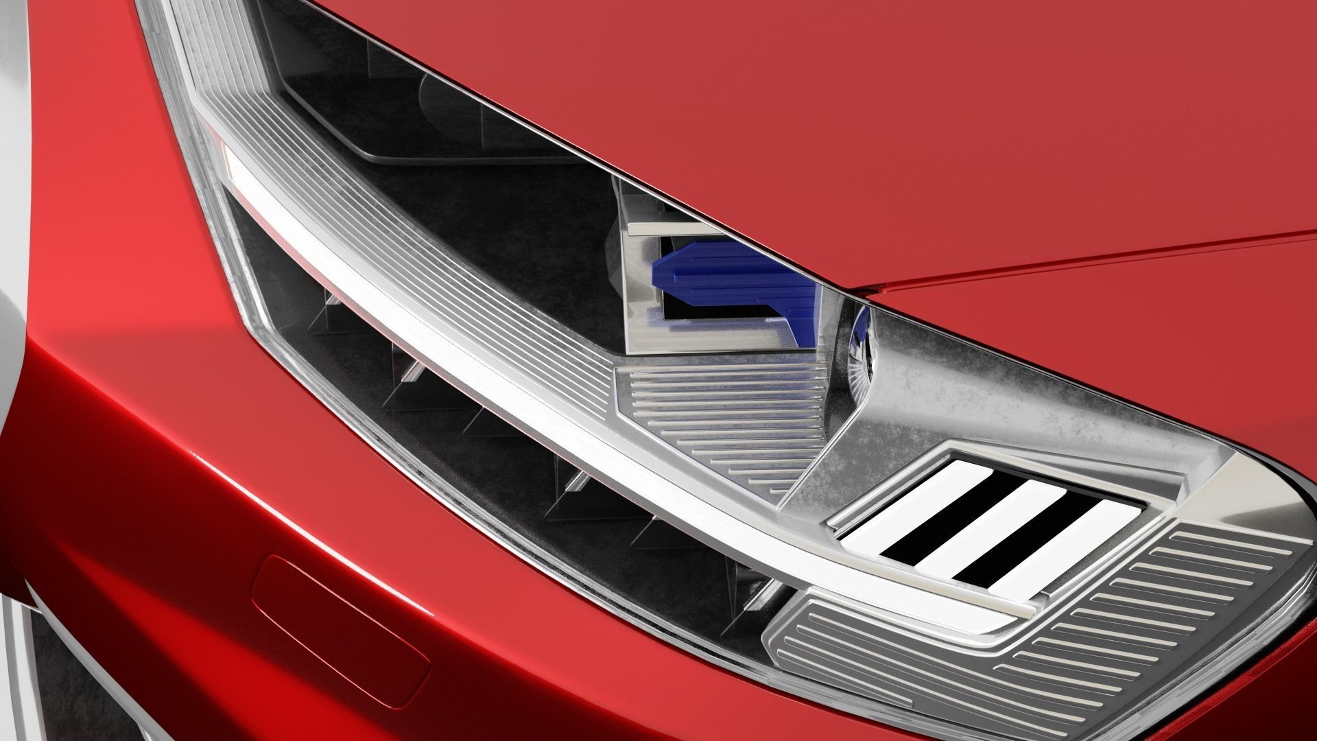 Audi A8L 2020 3D model_4