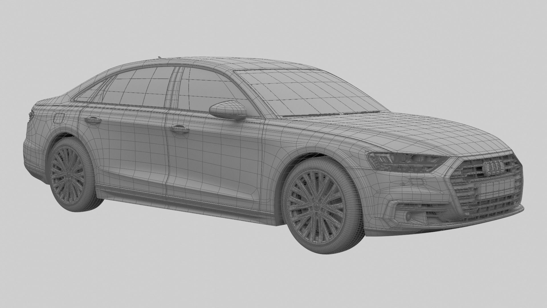 Audi A8L 2020 3D model_16