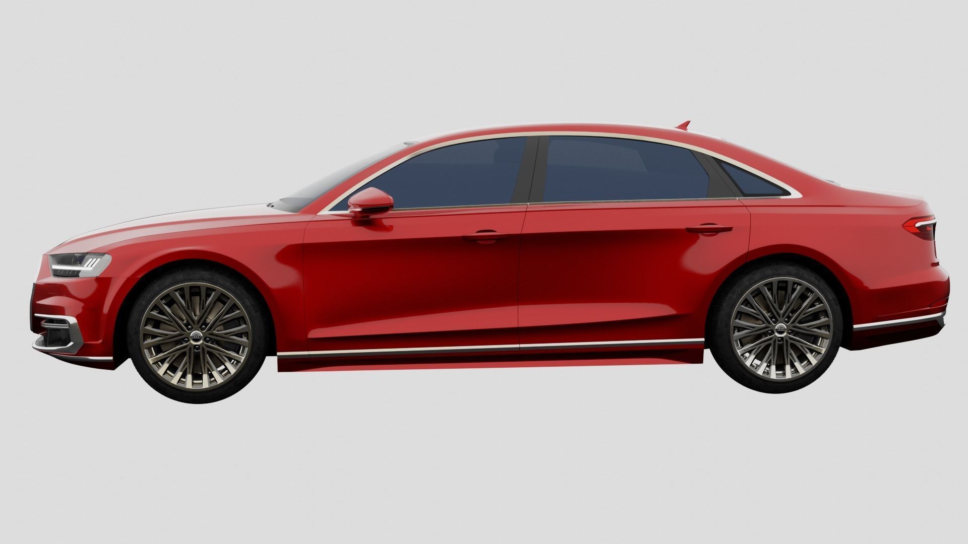 Audi A8L 2020 3D model_8
