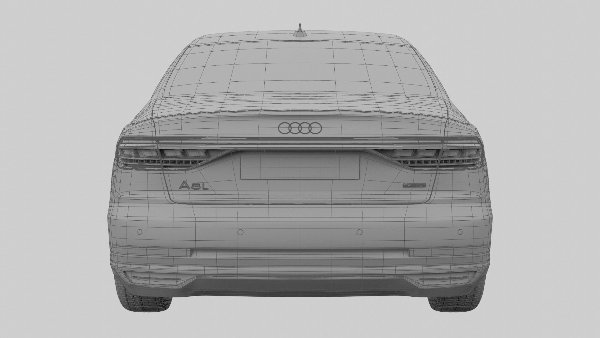 Audi A8L 2020 3D model_17