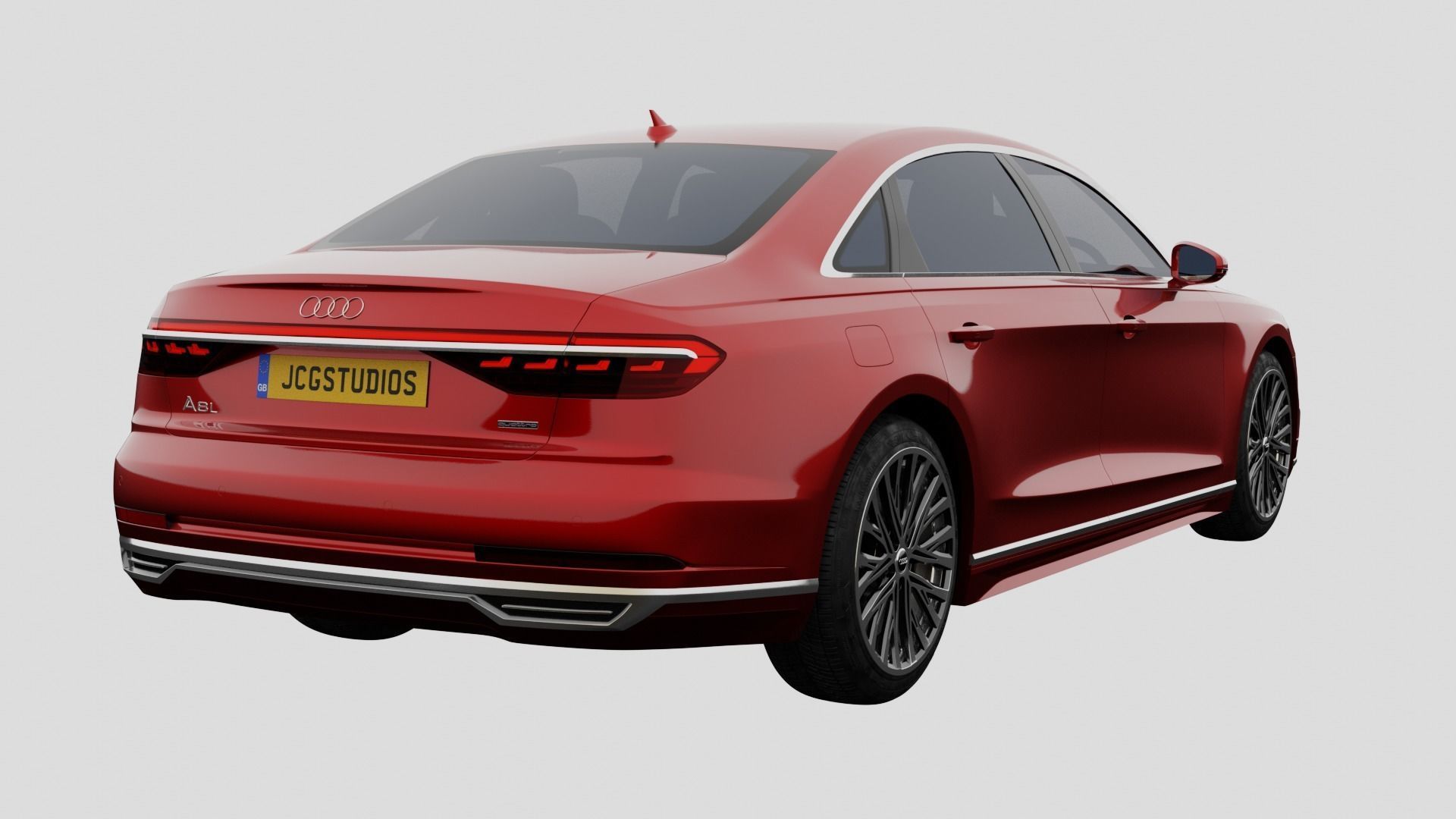 Audi A8L 2020 3D model_11