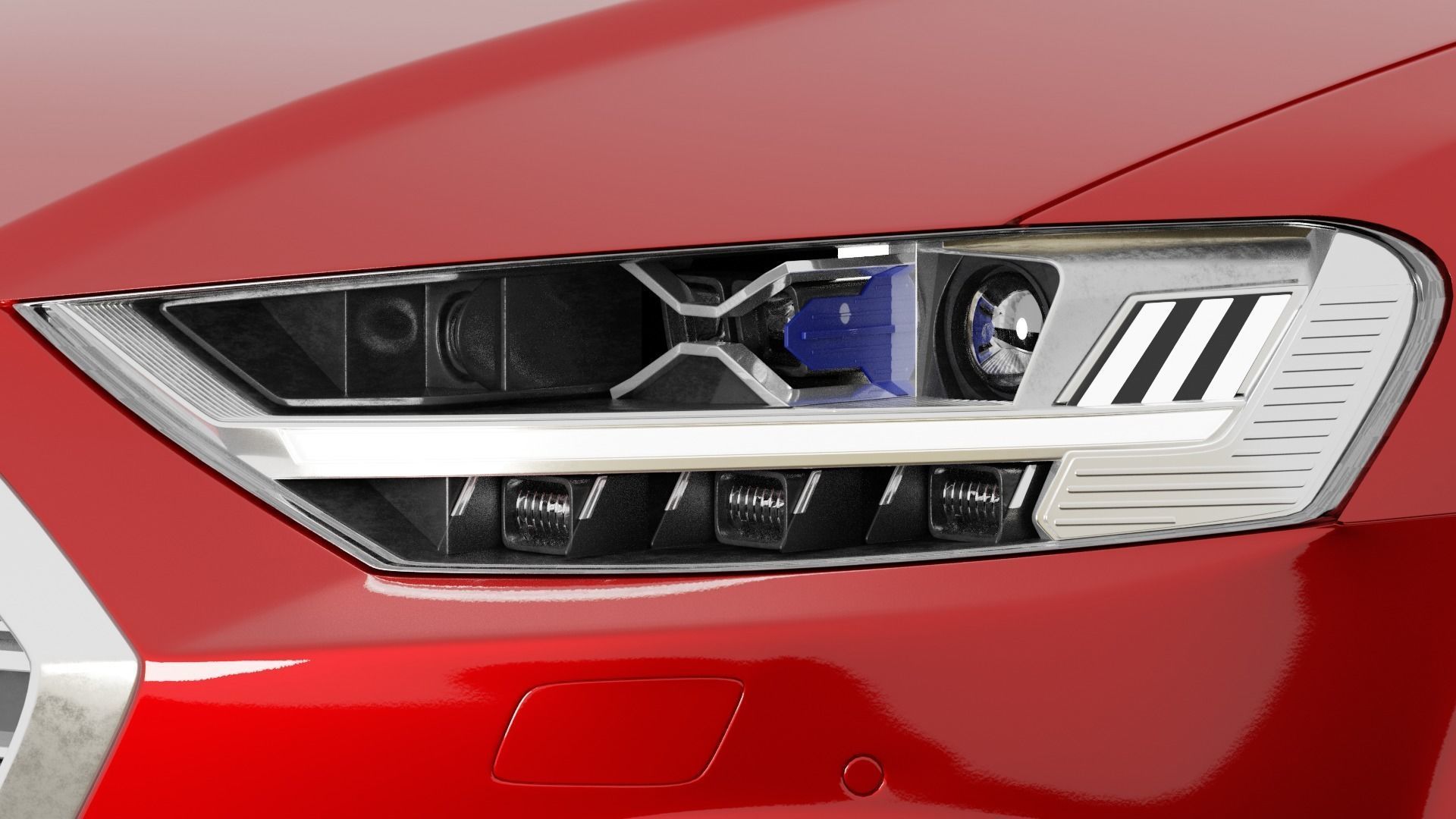 Audi A8L 2020 3D model_15