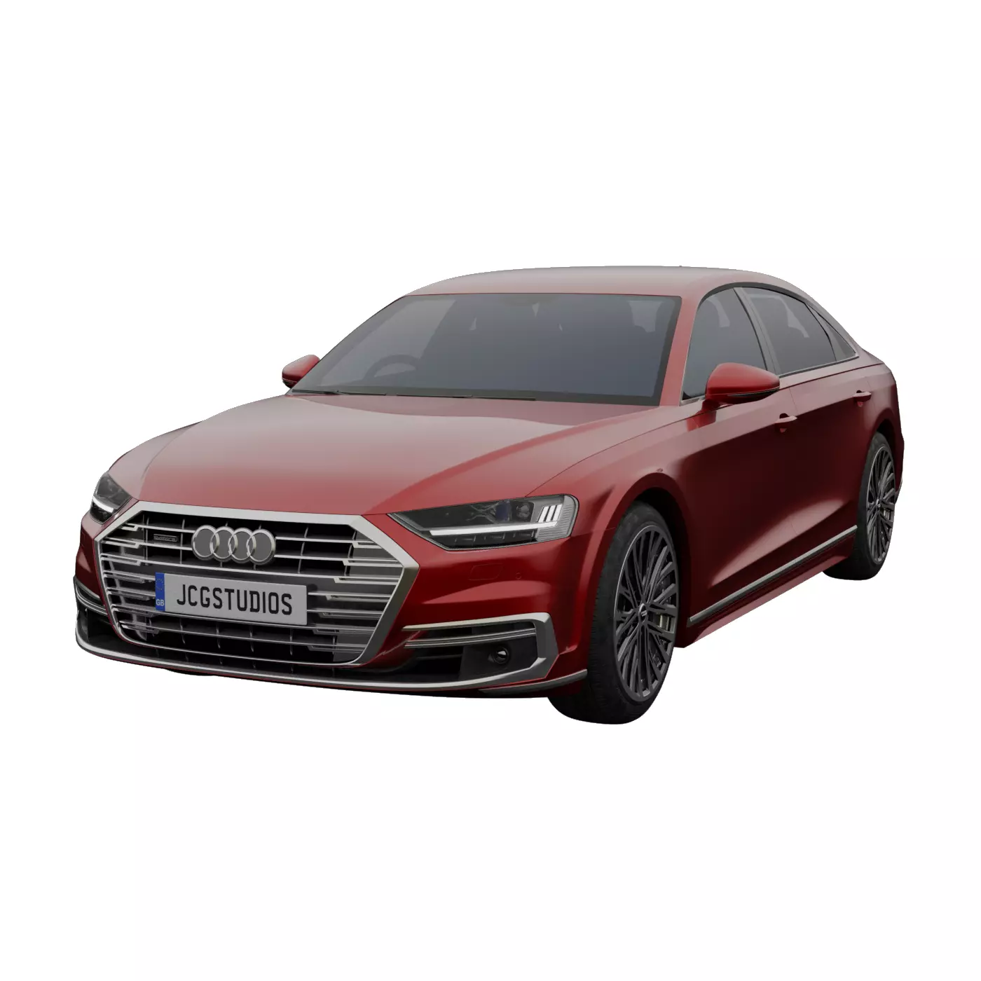 Audi A8L 2020 3D model_0