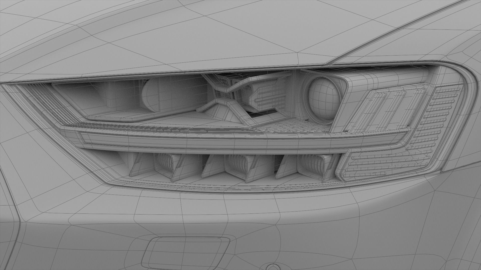 Audi A8L 2020 3D model_21