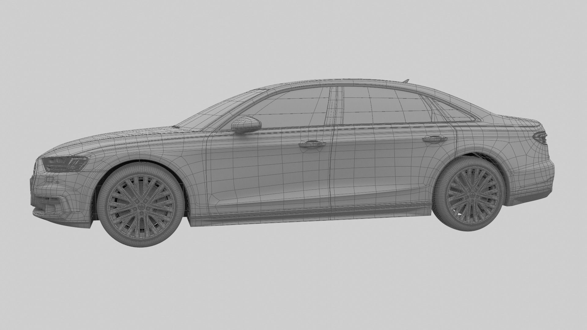 Audi A8L 2020 3D model_18
