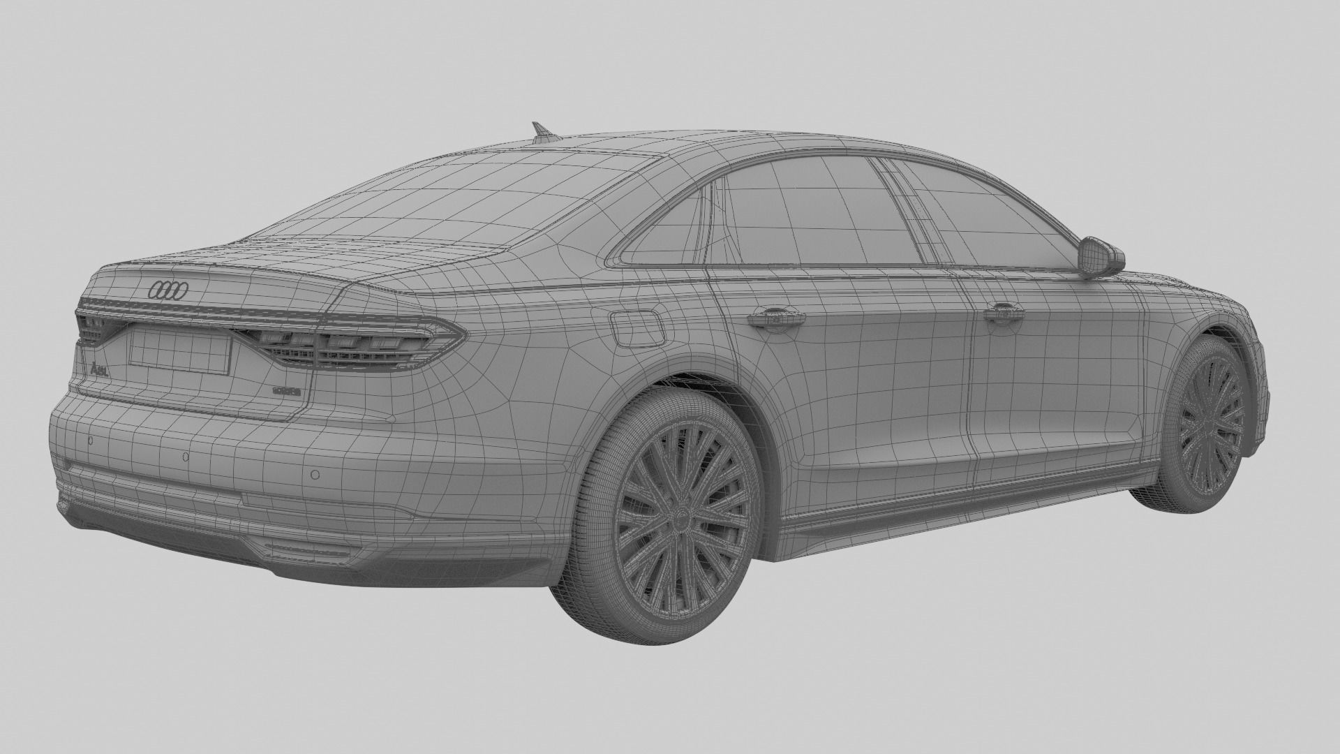 Audi A8L 2020 3D model_20