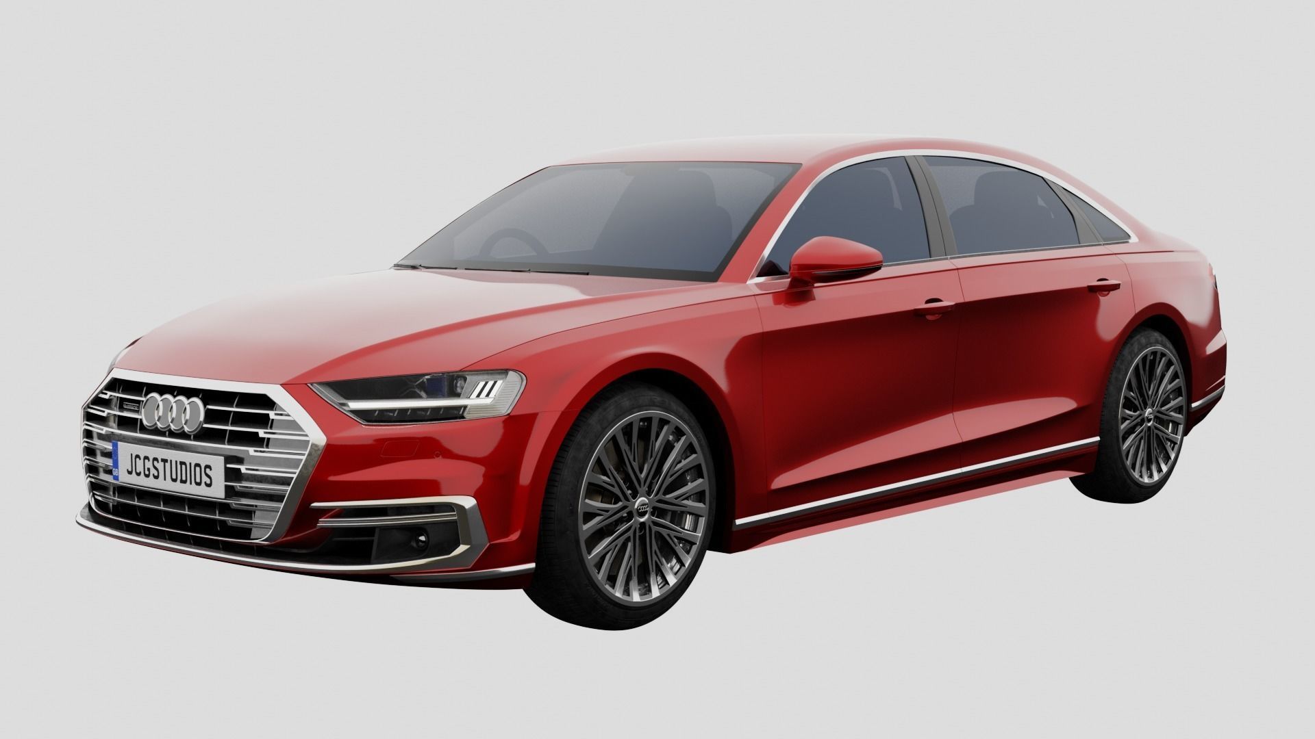 Audi A8L 2020 3D model_3