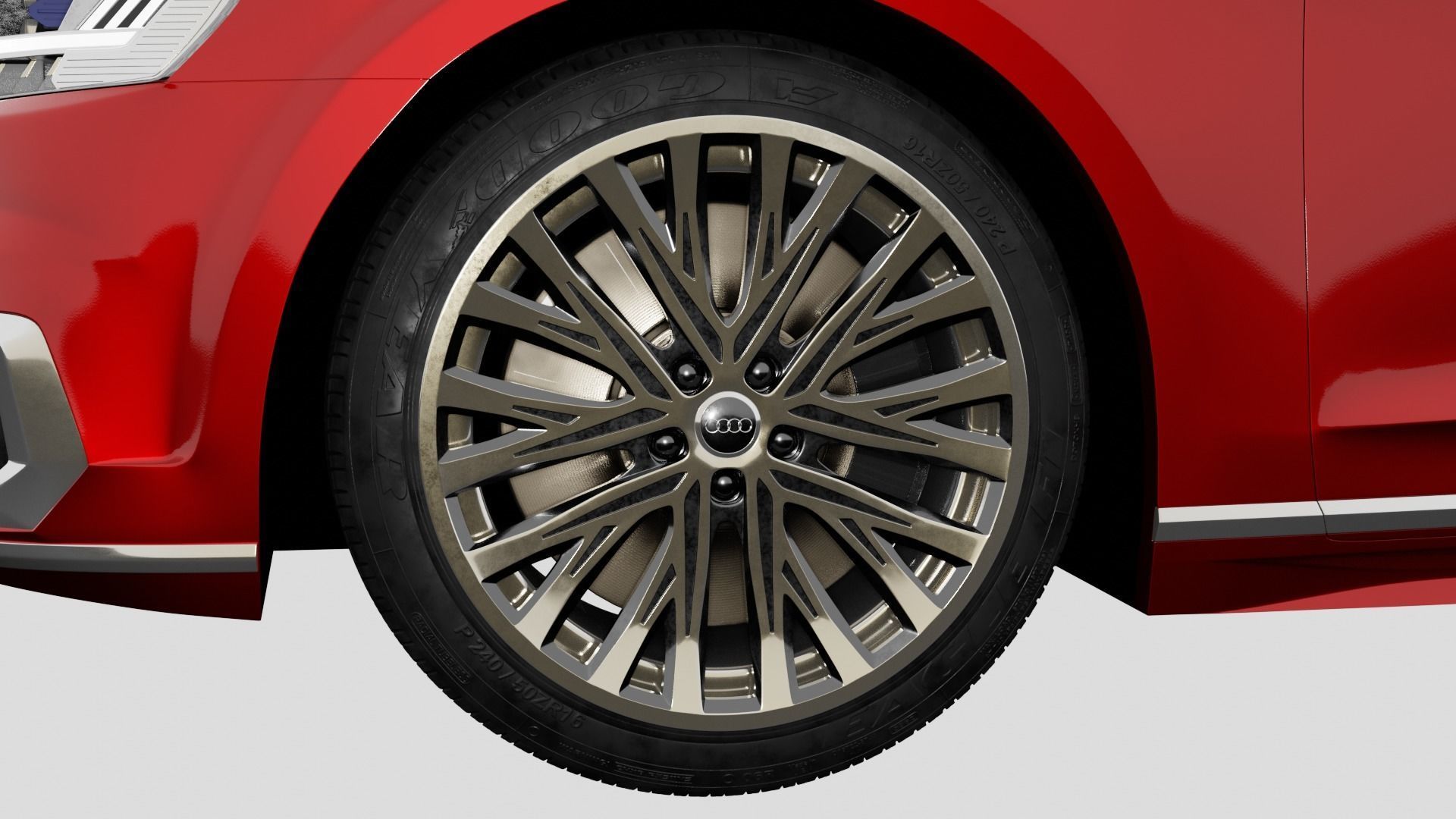 Audi A8L 2020 3D model_7