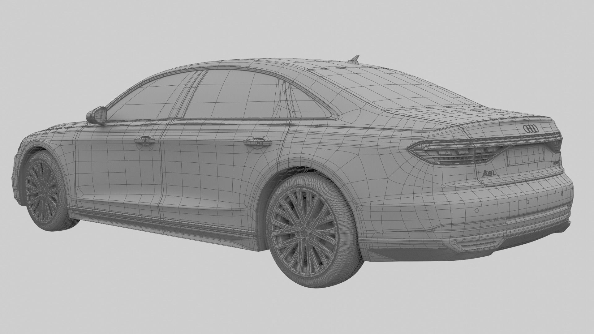 Audi A8L 2020 3D model_19