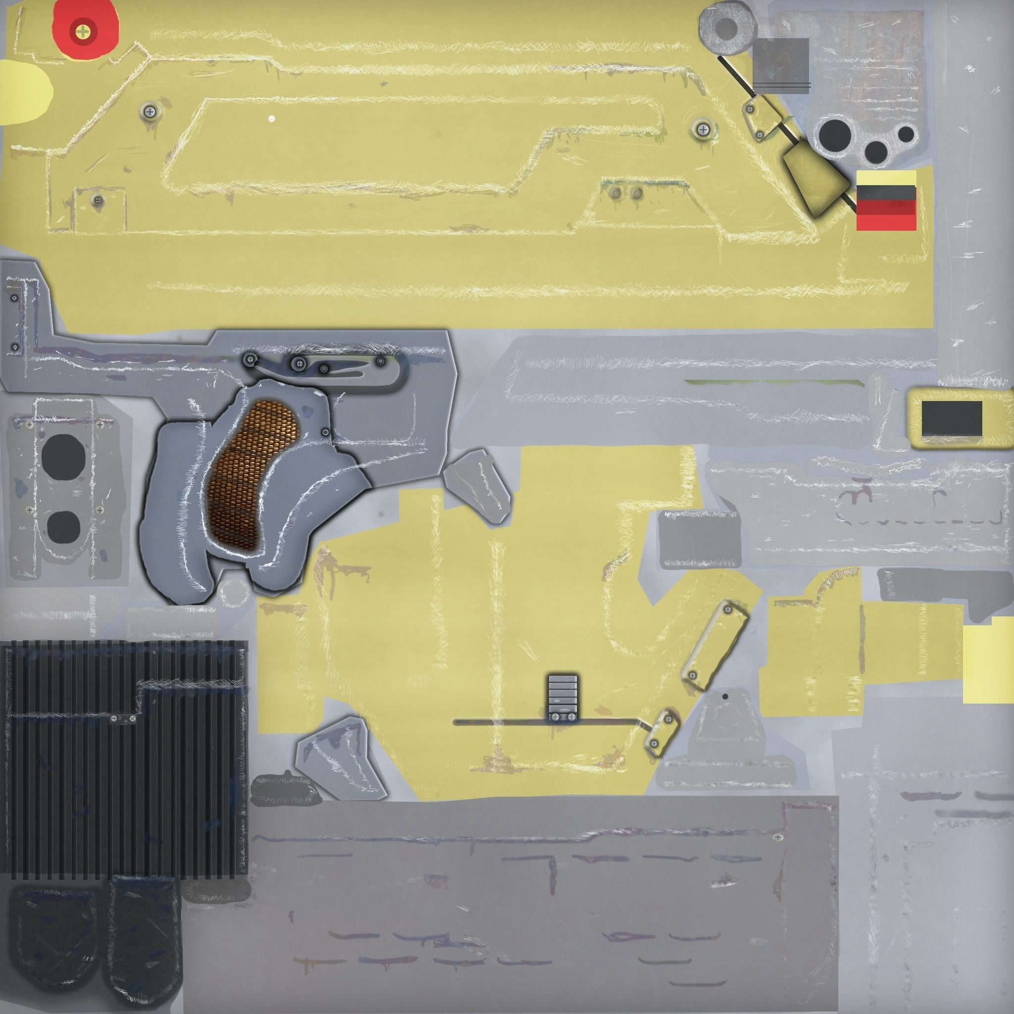 M41A PULSE RIFLE ALIENS Low-poly 3D model_3