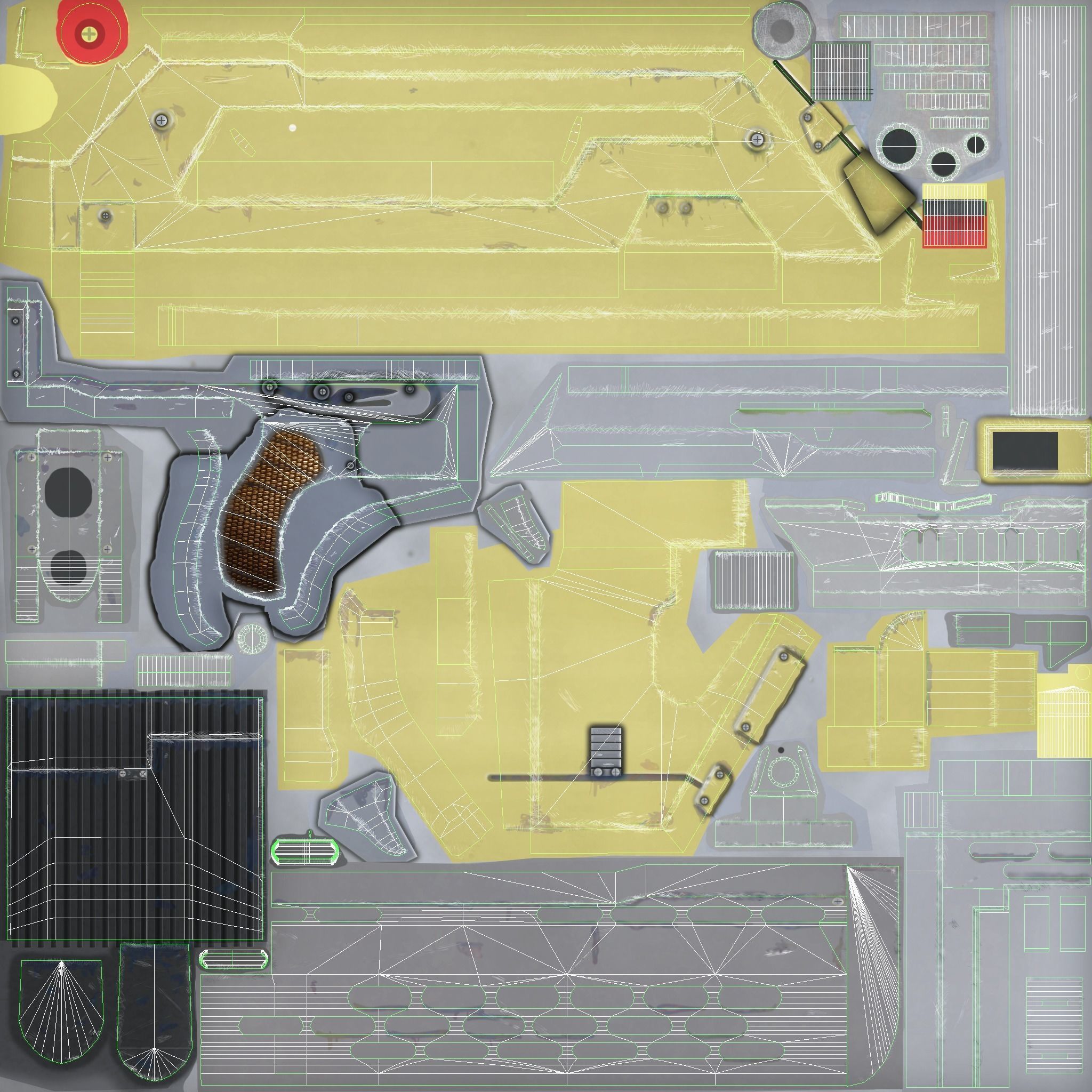 M41A PULSE RIFLE ALIENS Low-poly 3D model_6