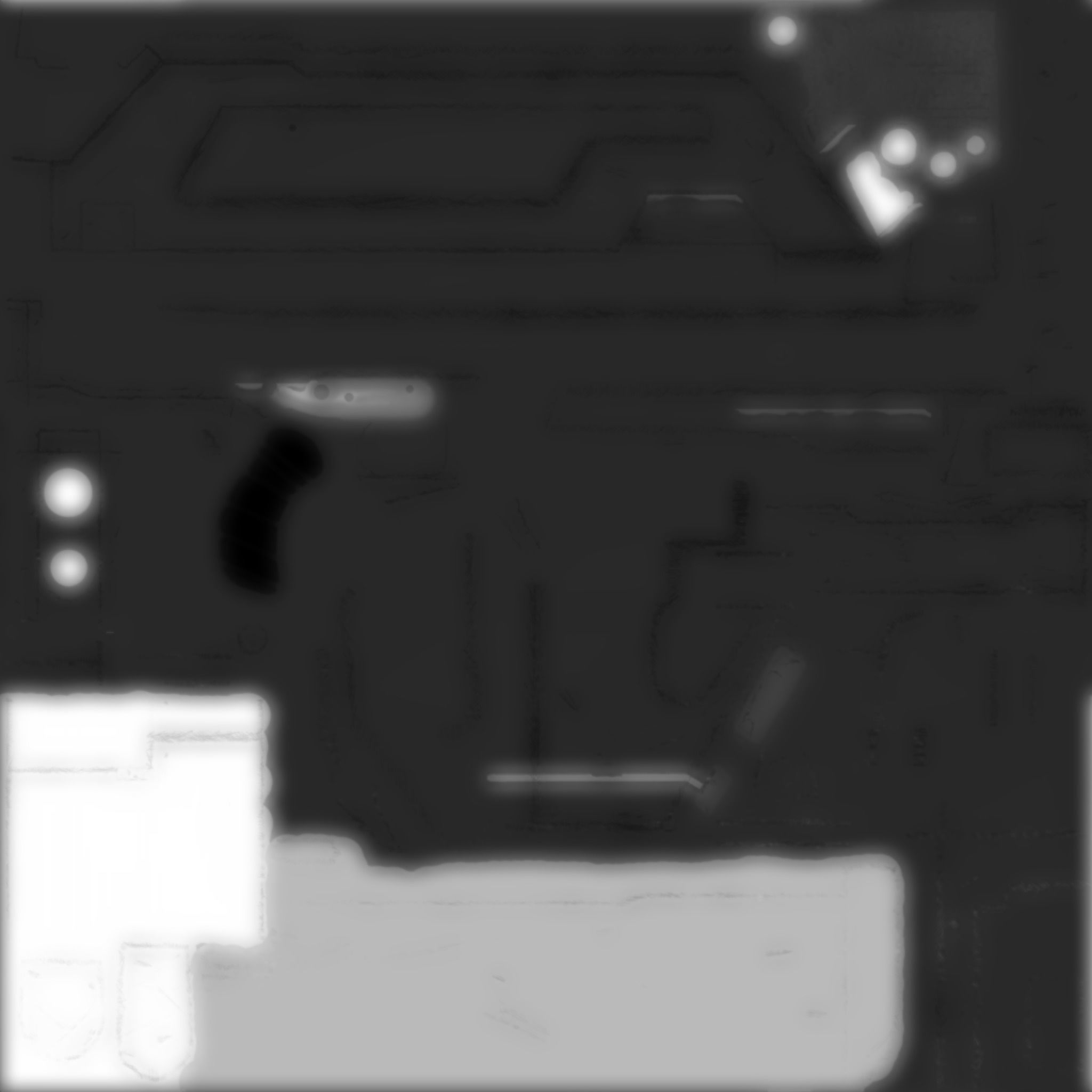 M41A PULSE RIFLE ALIENS Low-poly 3D model_5