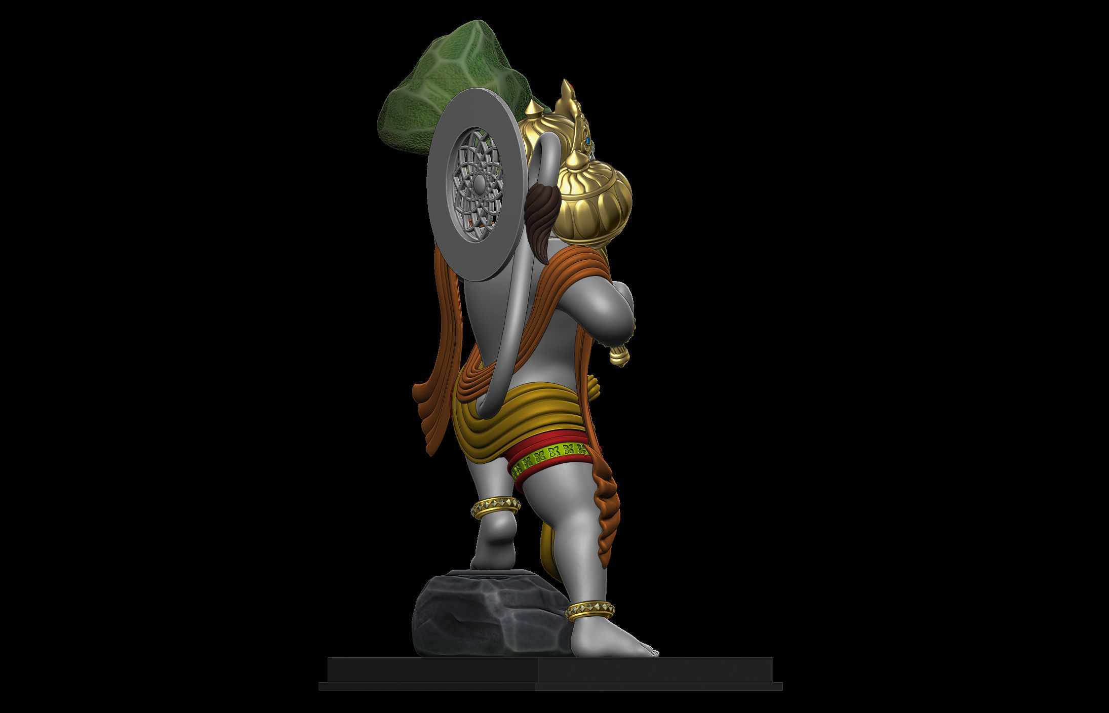 Hanuman Ji Idol 3D print model_12