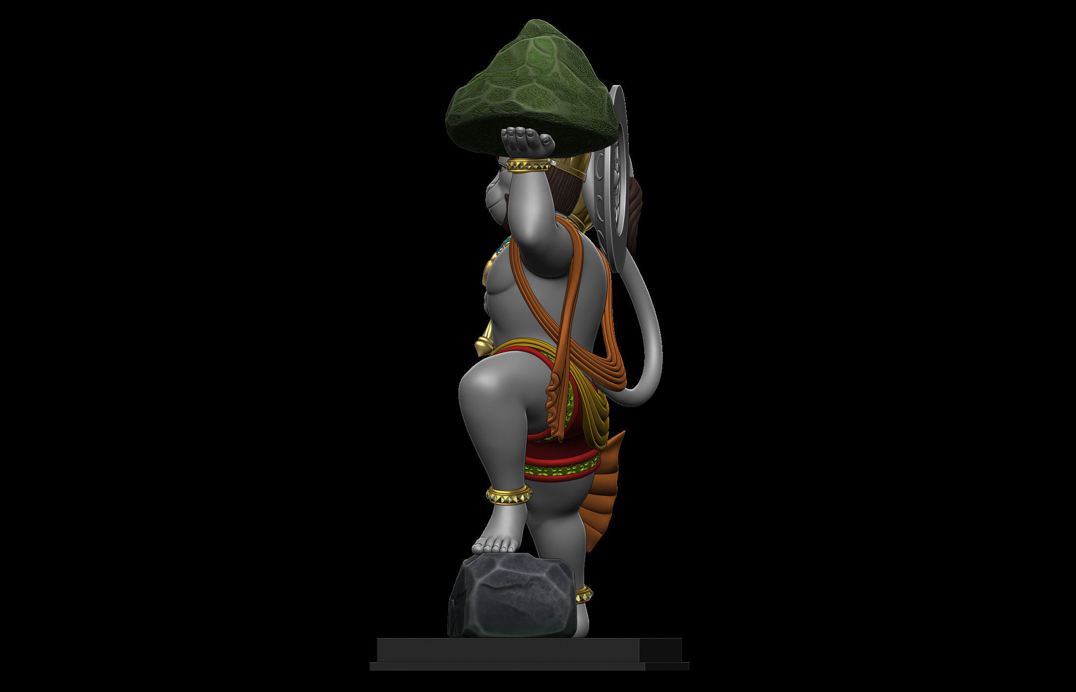 Hanuman Ji Idol 3D print model_24