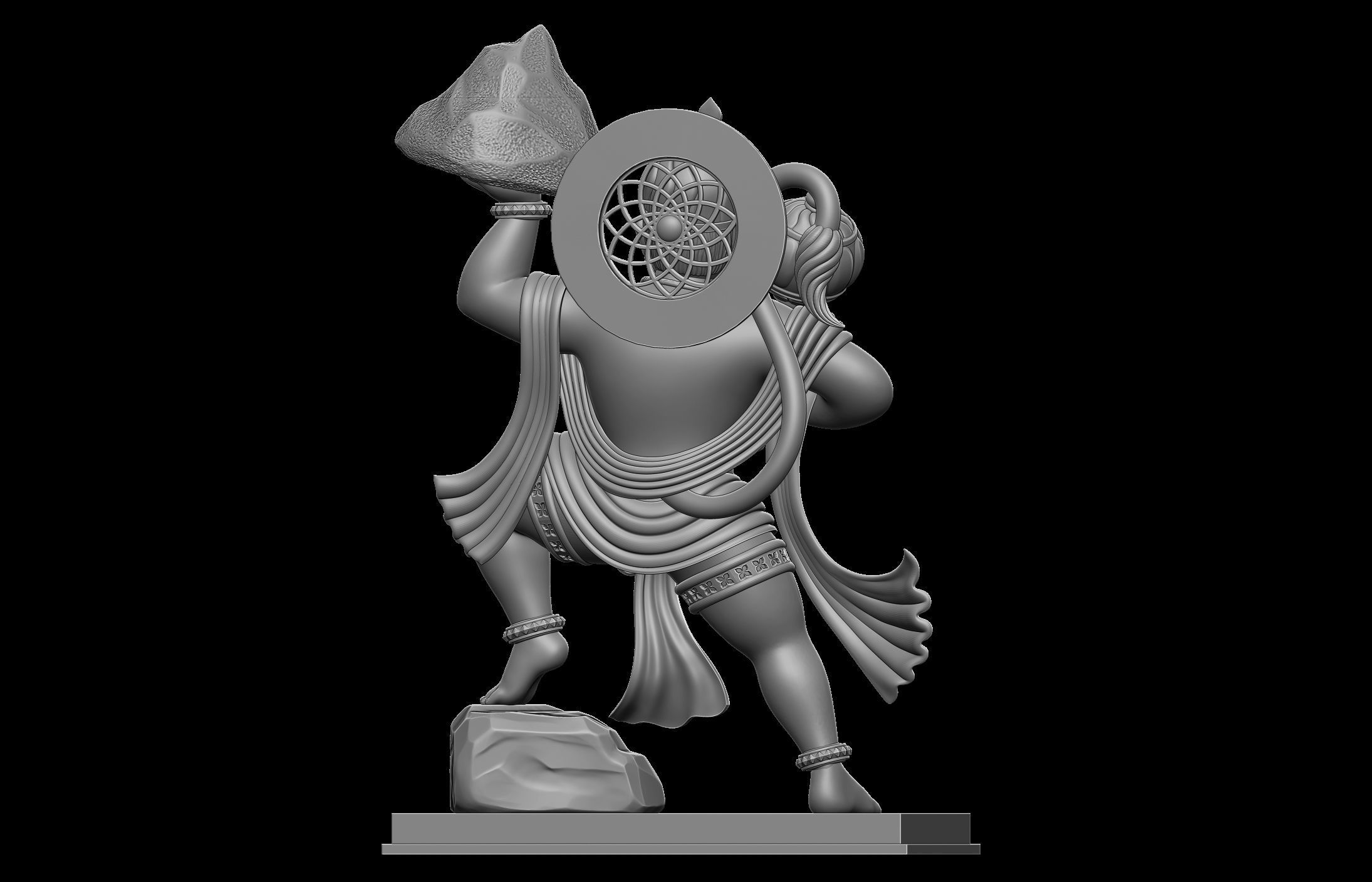 Hanuman Ji Idol 3D print model_17