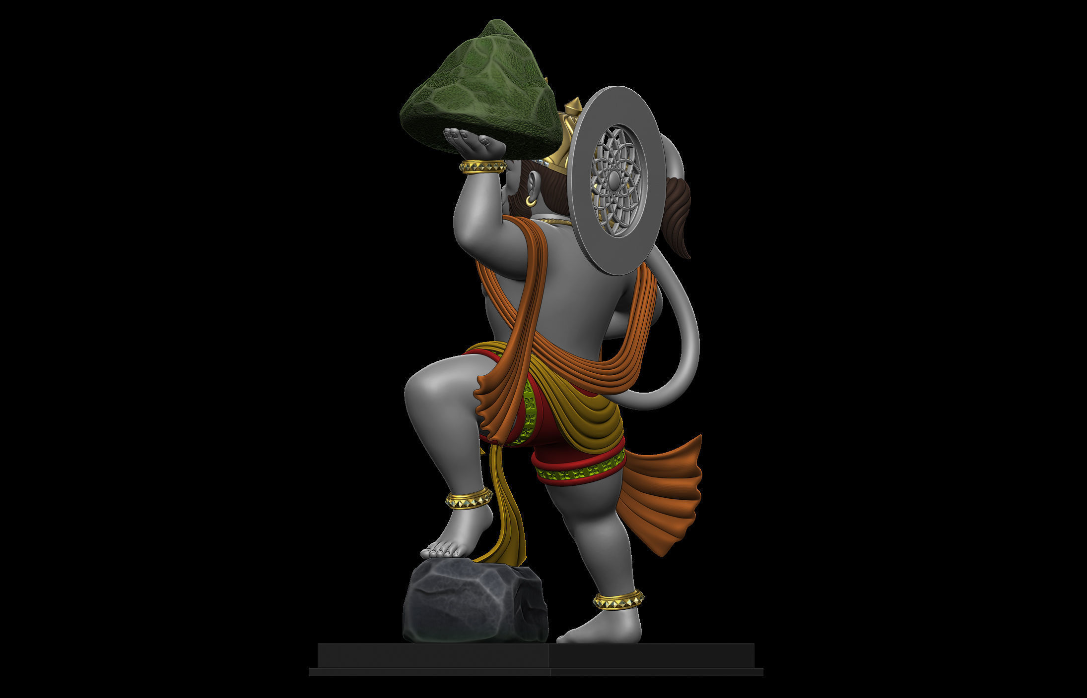 Hanuman Ji Idol 3D print model_22