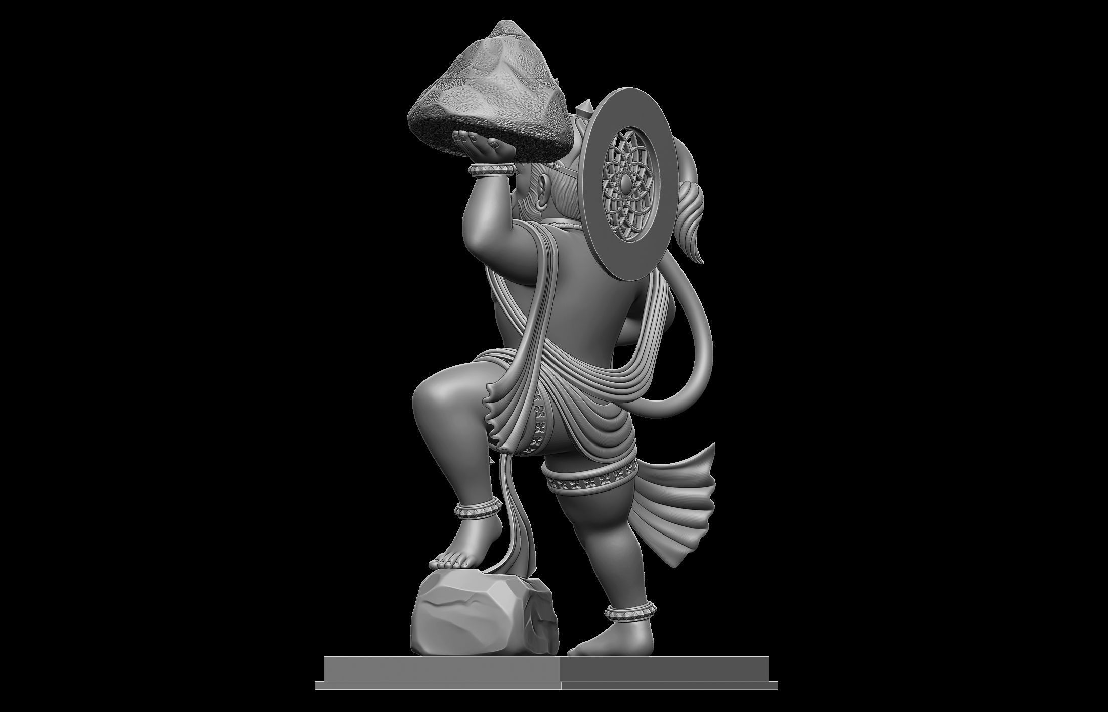 Hanuman Ji Idol 3D print model_23