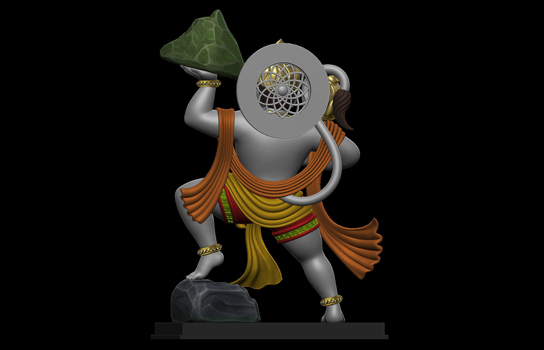Hanuman Ji Idol 3D print model_18
