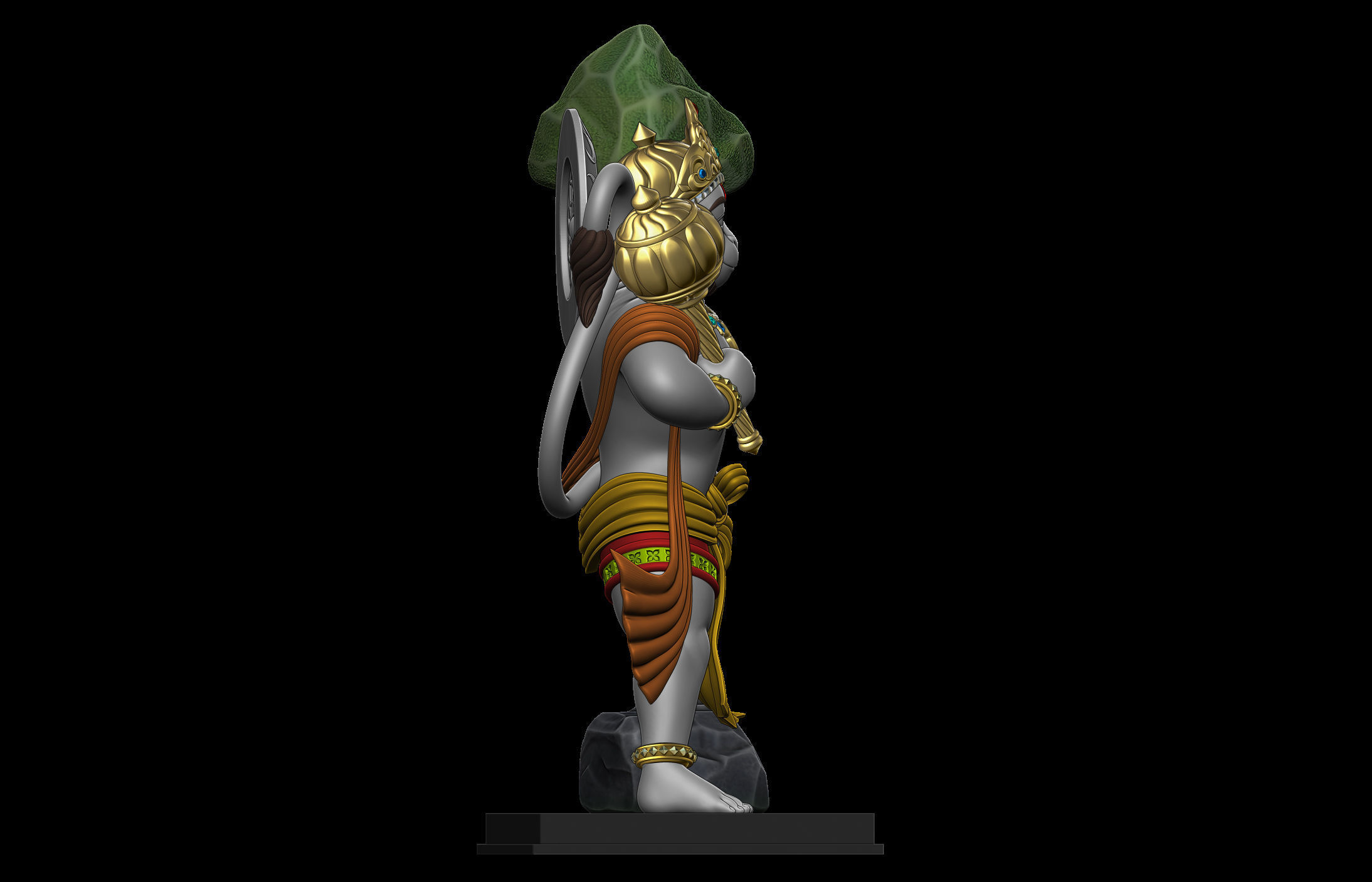 Hanuman Ji Idol 3D print model_10