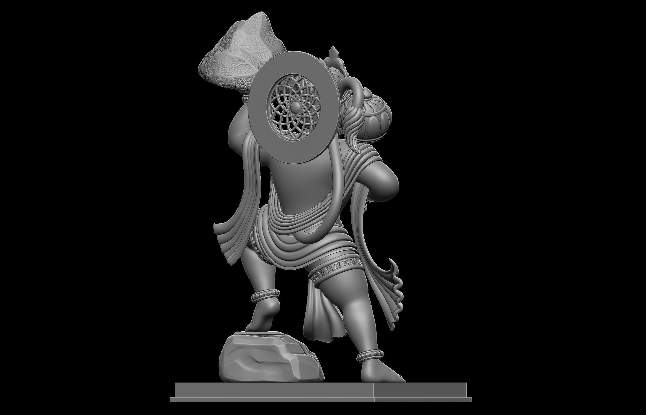 Hanuman Ji Idol 3D print model_15