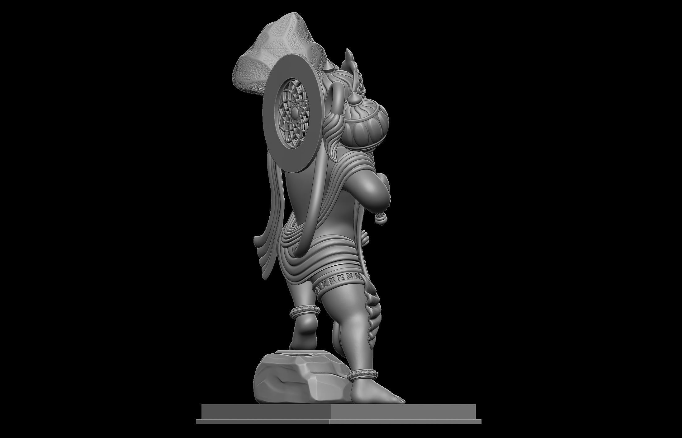Hanuman Ji Idol 3D print model_13