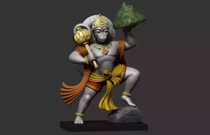Hanuman Ji Idol 3D print model