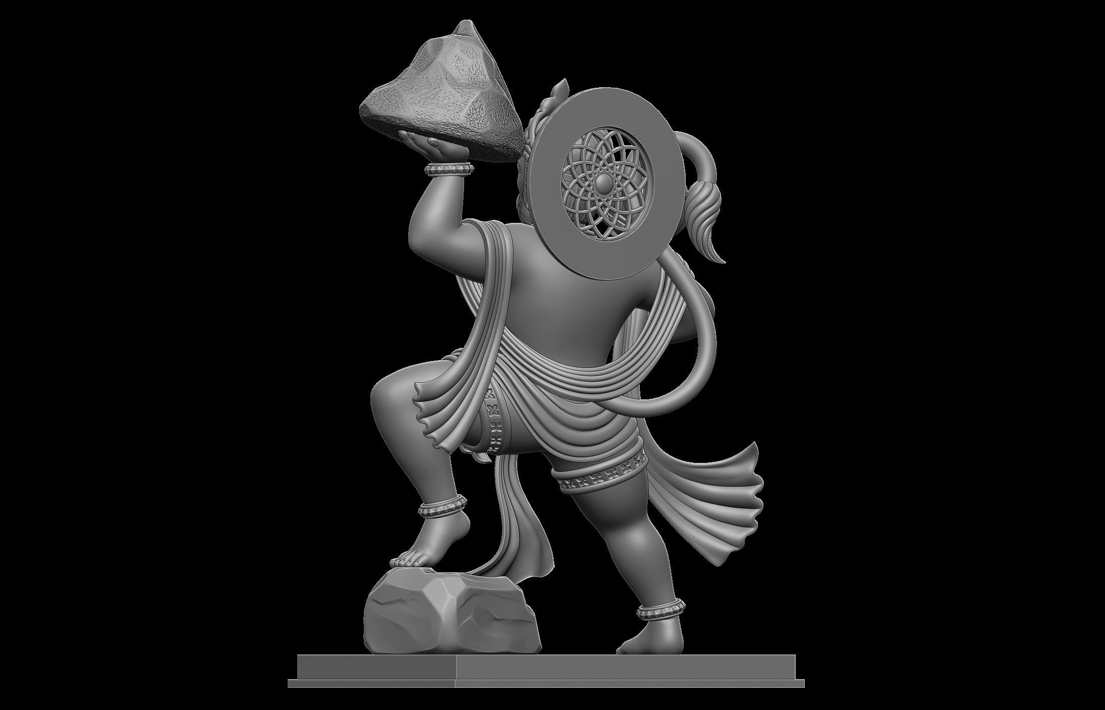 Hanuman Ji Idol 3D print model_21