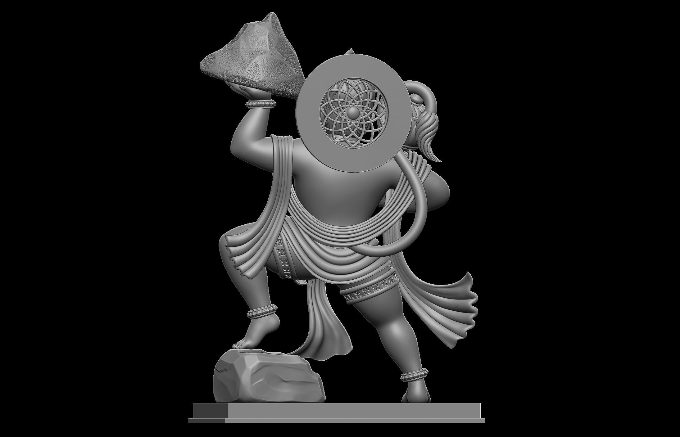 Hanuman Ji Idol 3D print model_19