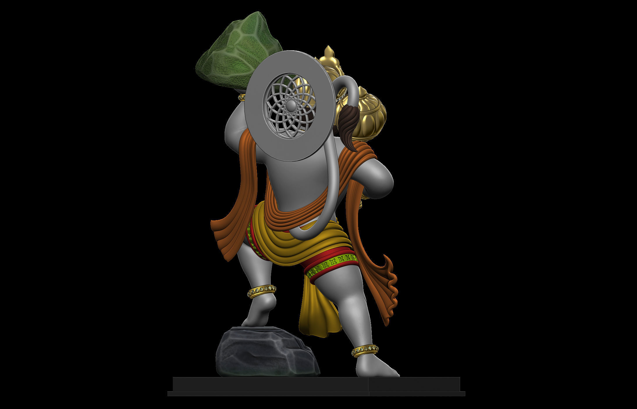 Hanuman Ji Idol 3D print model_14