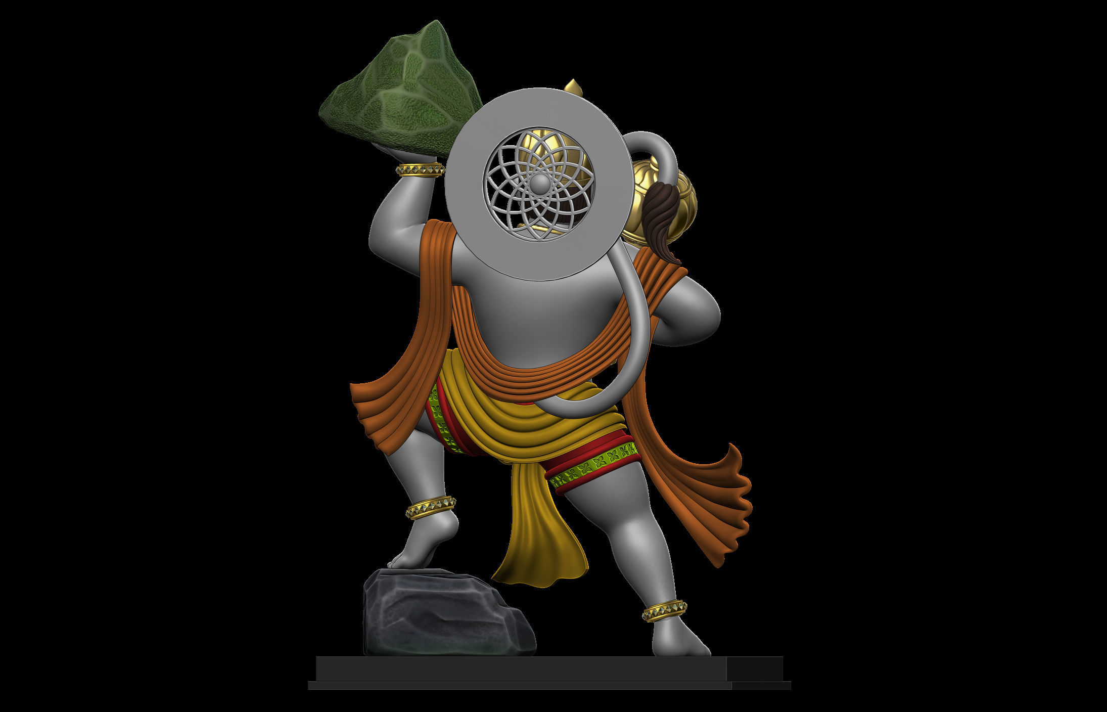 Hanuman Ji Idol 3D print model_16