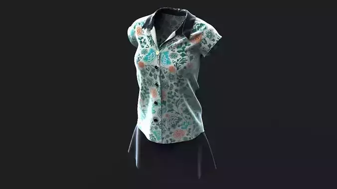Shirt and Skirt 3d model ith mannequin