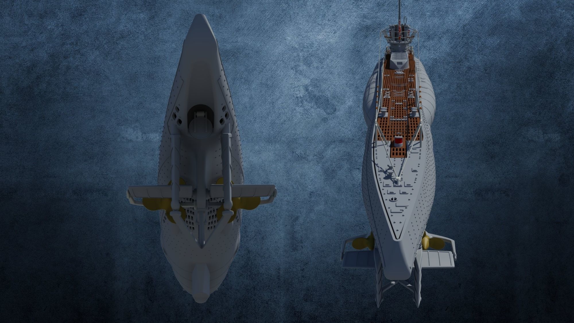 U-Boot Typ VIID detailed 3D model_12