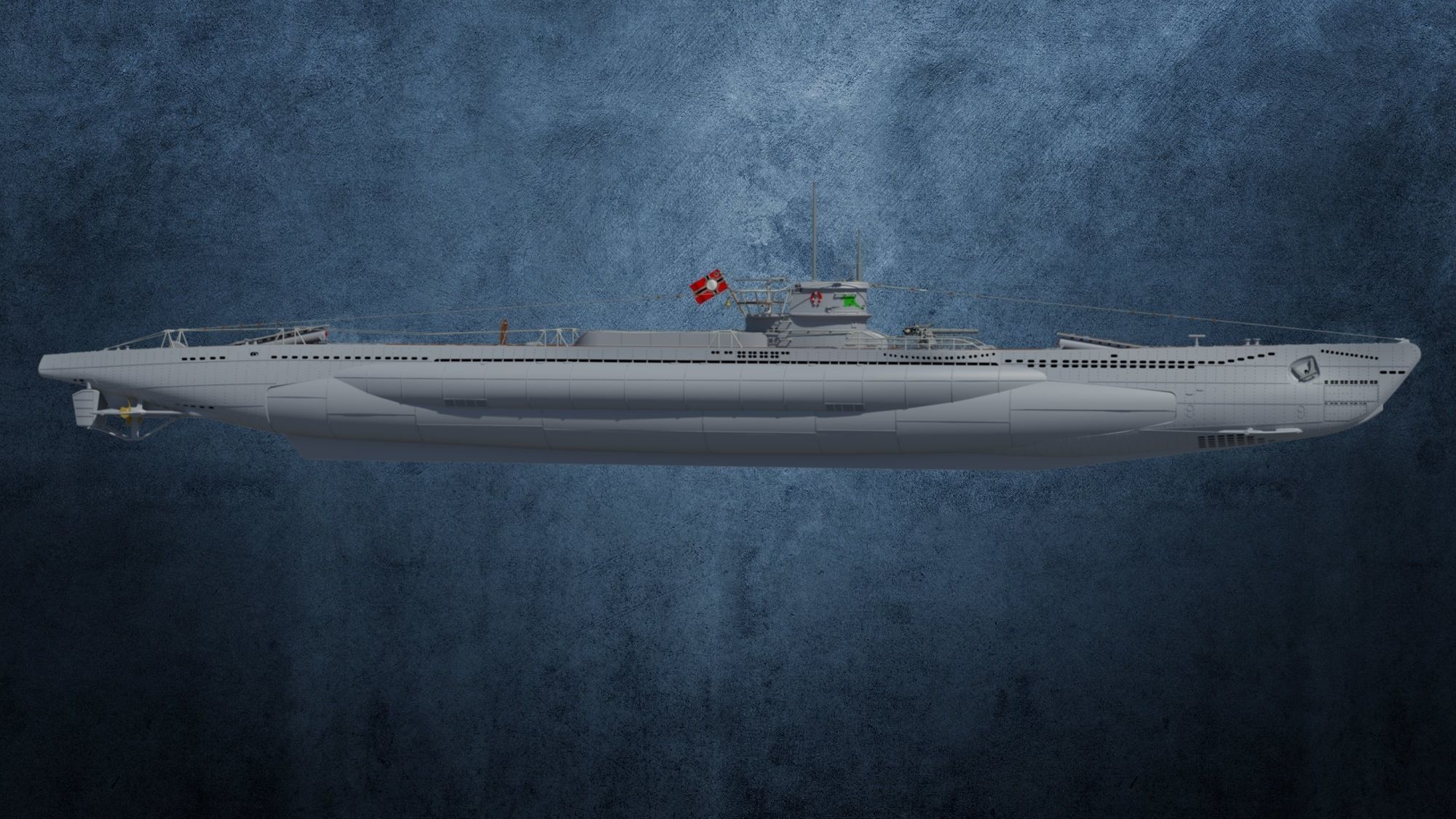 U-Boot Typ VIID detailed 3D model_10