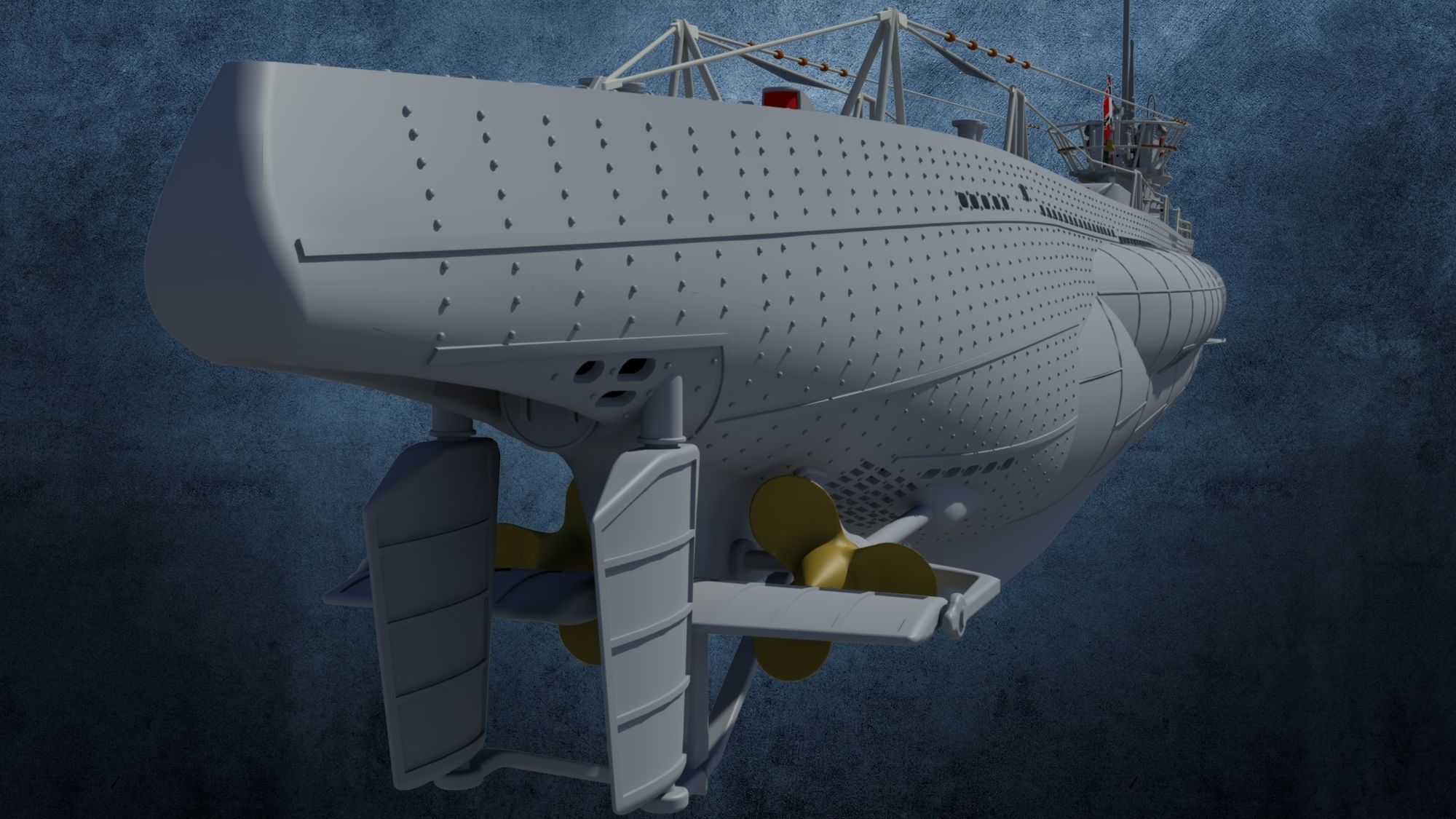 U-Boot Typ VIID detailed 3D model_5