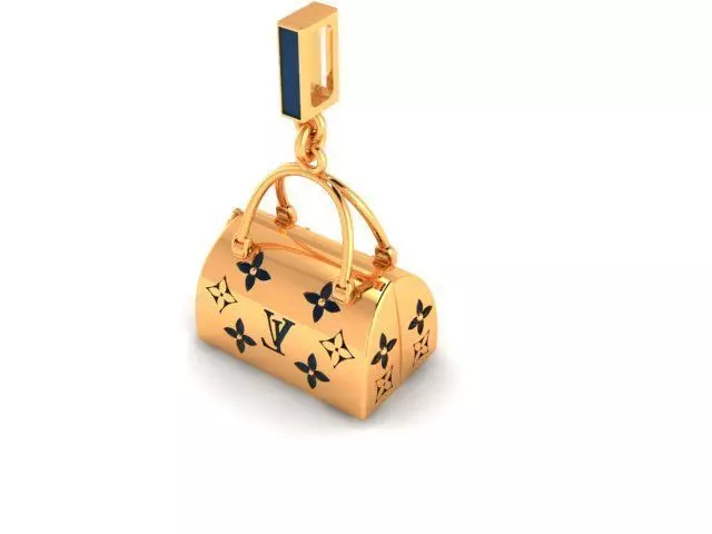 Purse LV pendant 3D print model_0